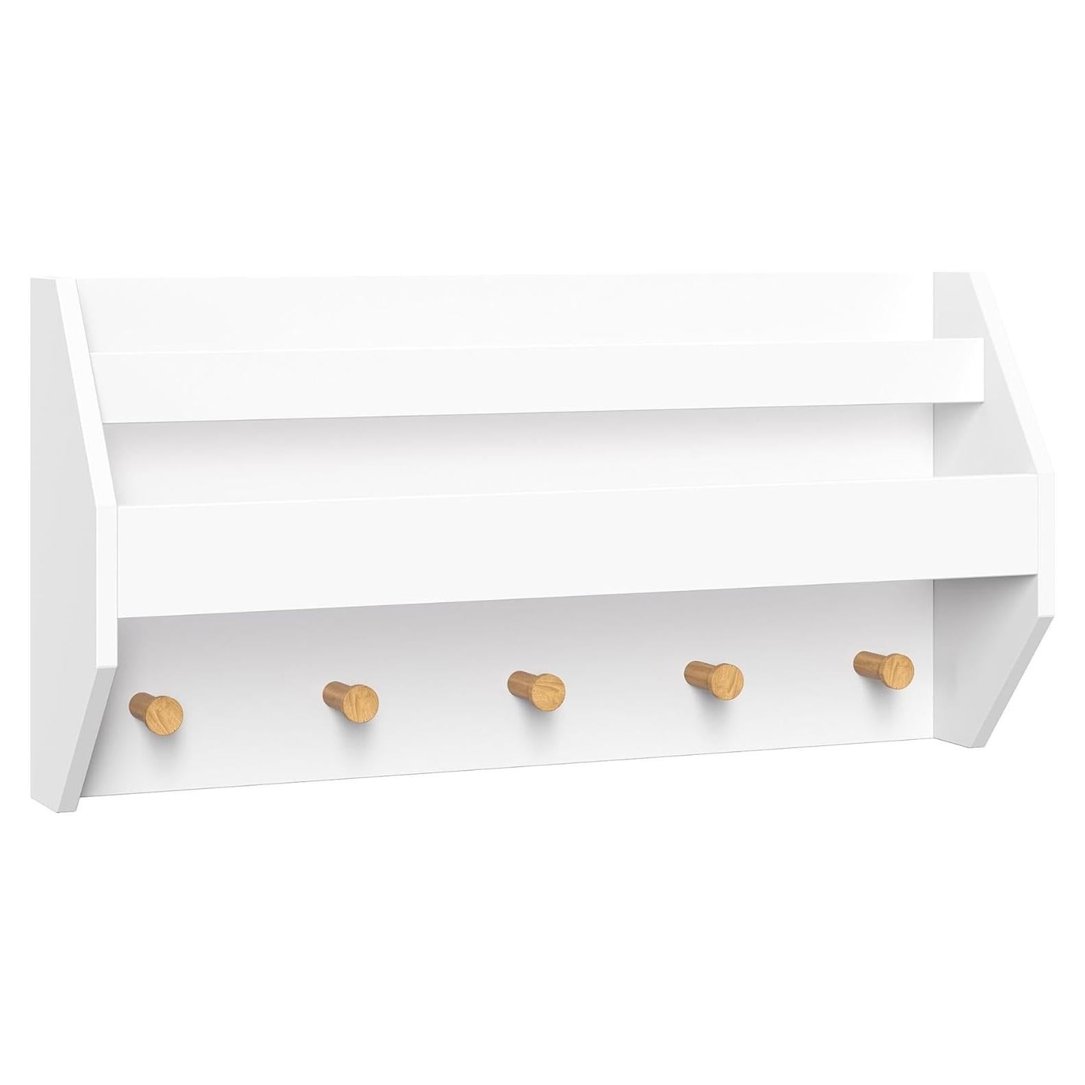 Estante de Pared RiverRidge para Niños con Librero y Ganchos