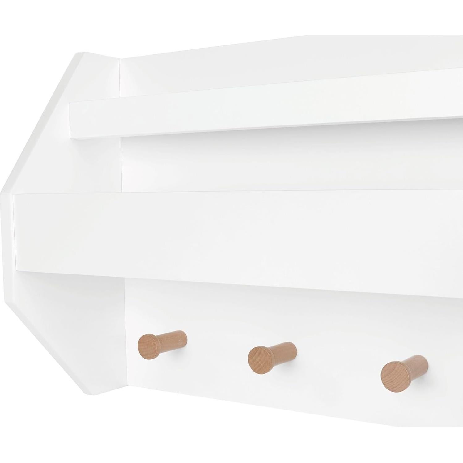 Estante de Pared RiverRidge para Niños con Librero y Ganchos