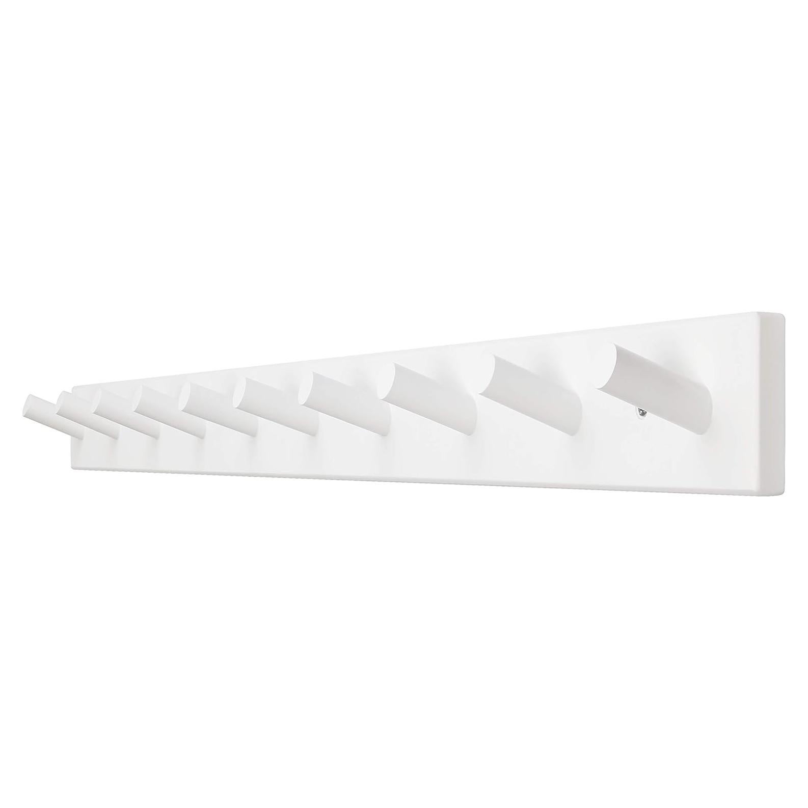 Perchero de Pared Dseap Blanco 10 Ganchos 97 cm Resistente