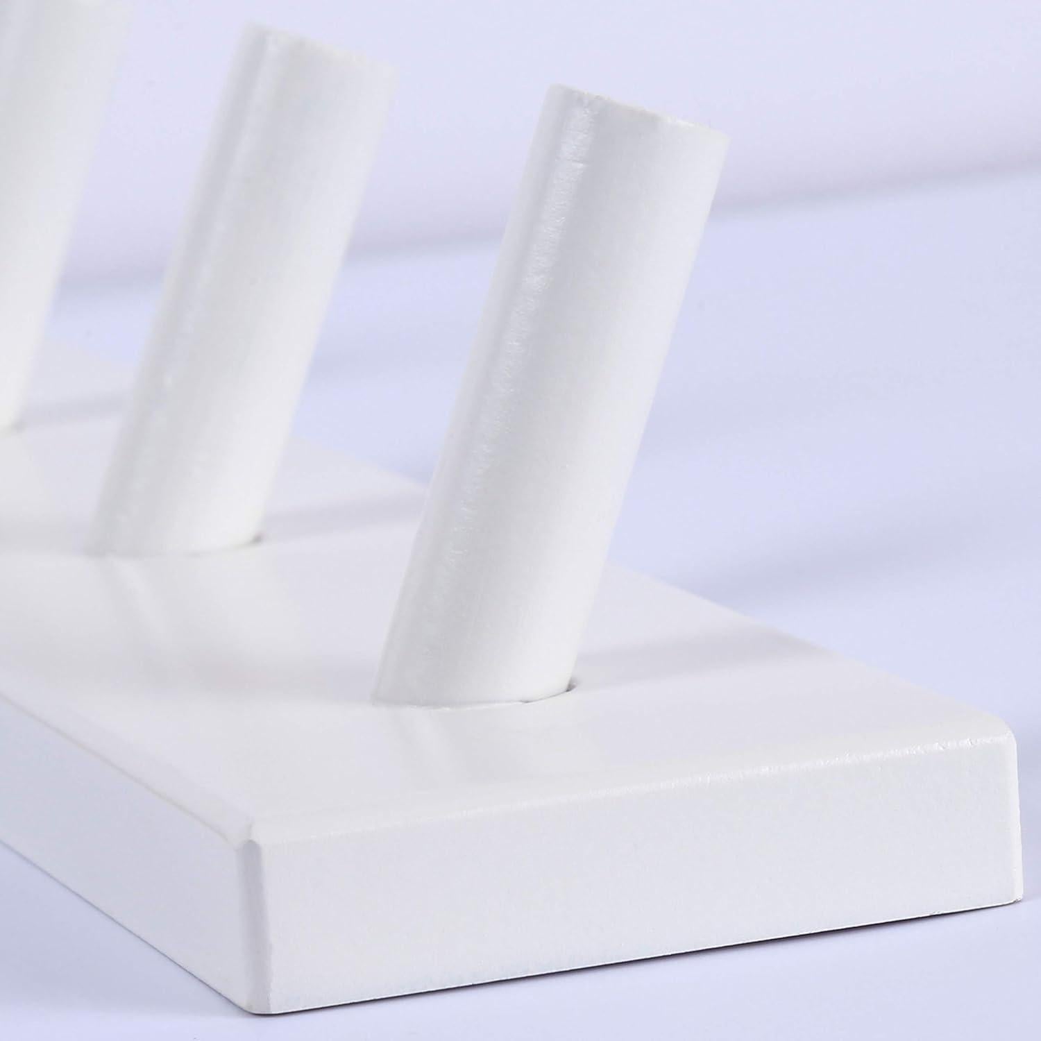 Perchero de Pared Dseap Blanco 10 Ganchos 97 cm Resistente