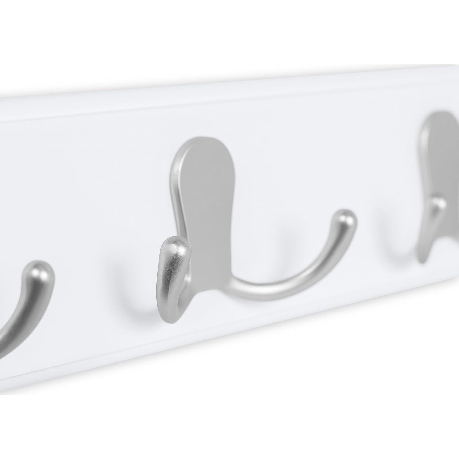 Perchero de Pared BirdRock Home con 4 Ganchos Dobles