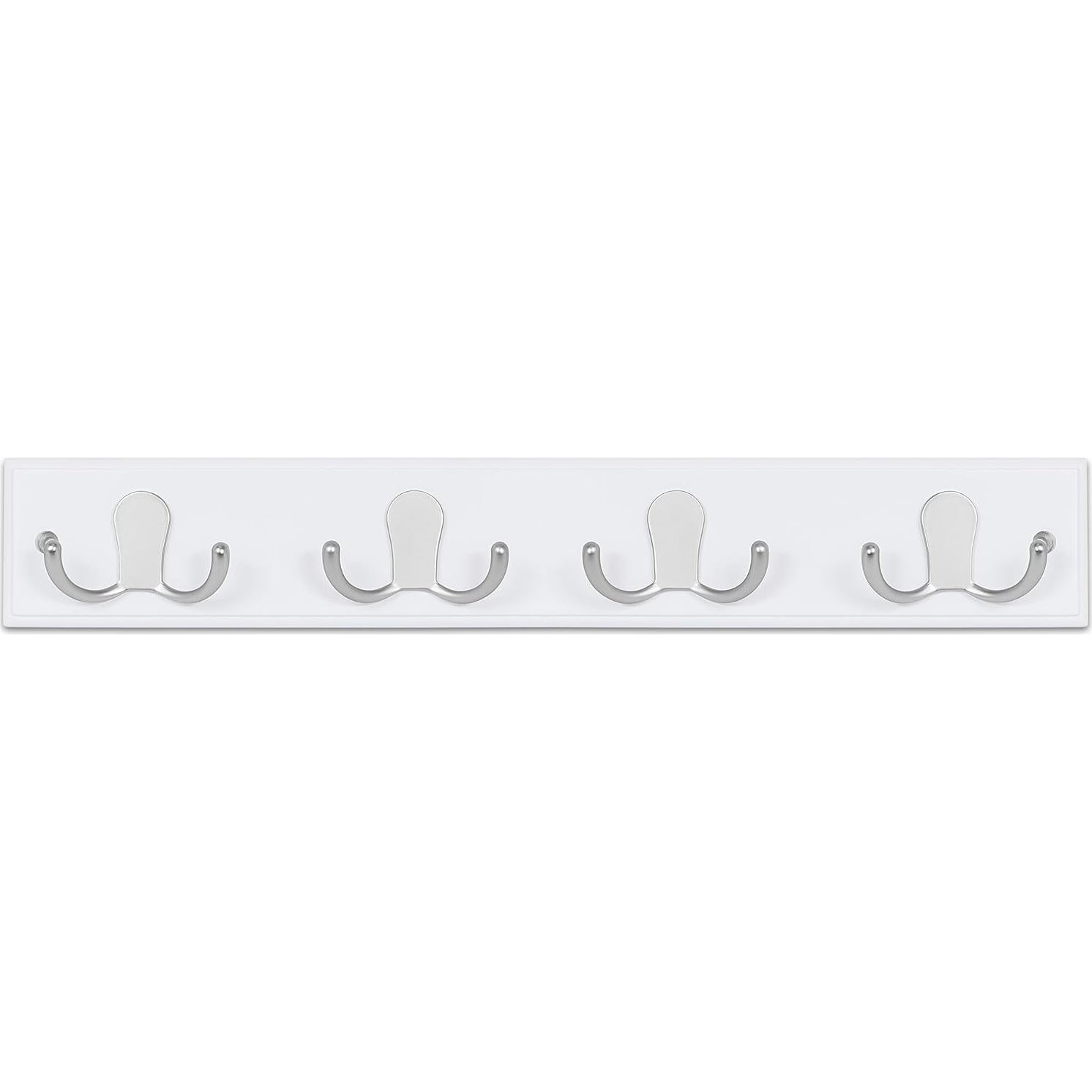 Perchero de Pared BirdRock Home con 4 Ganchos Dobles