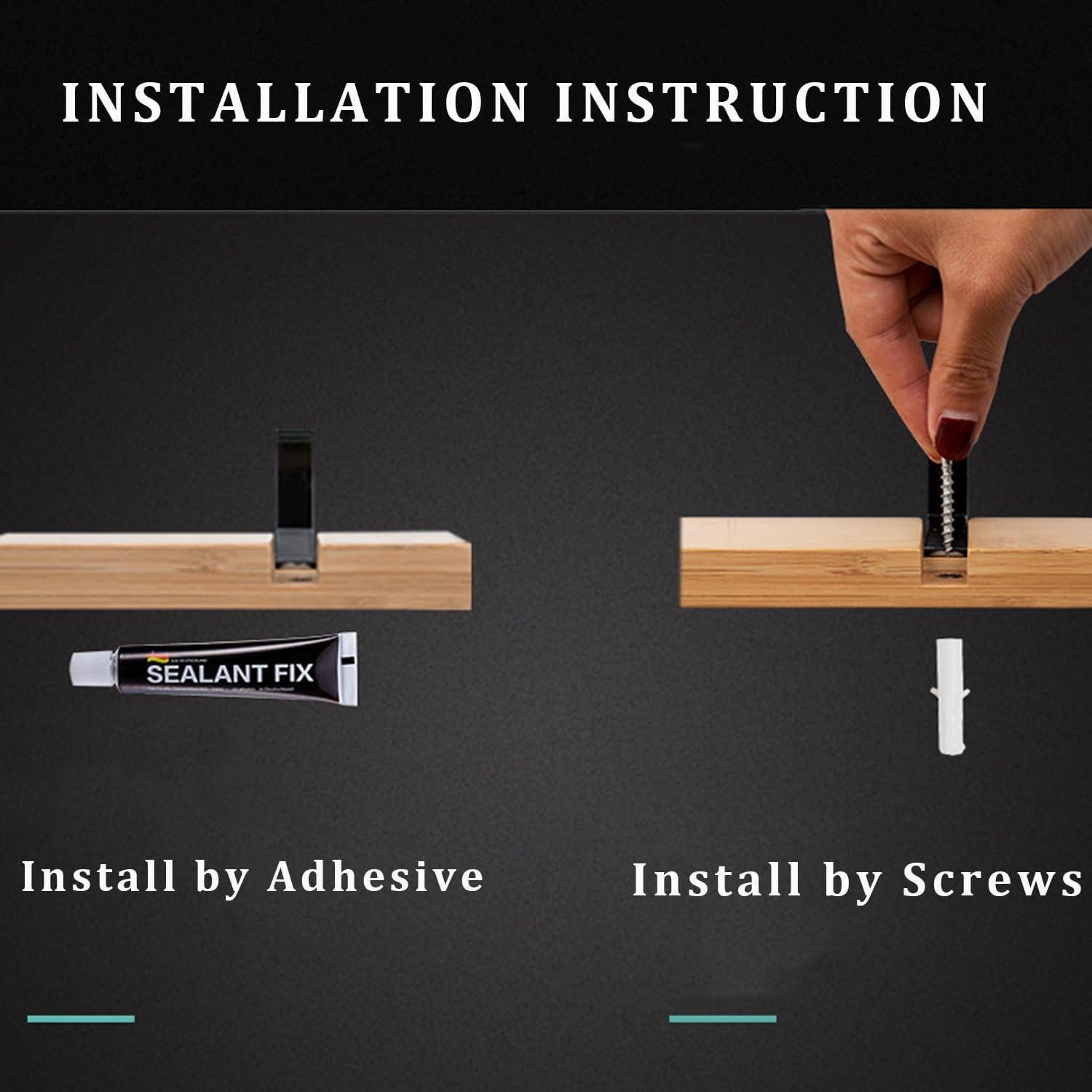 Perchero Plegable de Pared JIALITFUN de Bambú 6 Ganchos