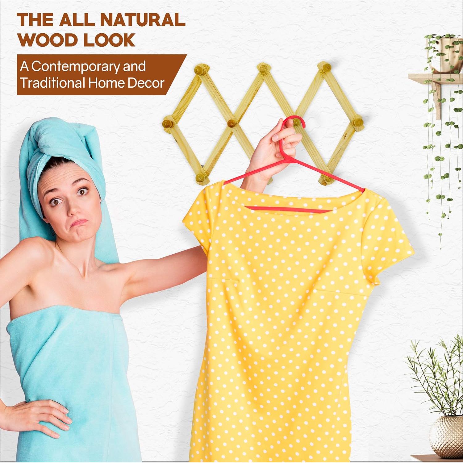 Estante Expandible de Madera Ram-Pro para Sombreros y Gorras