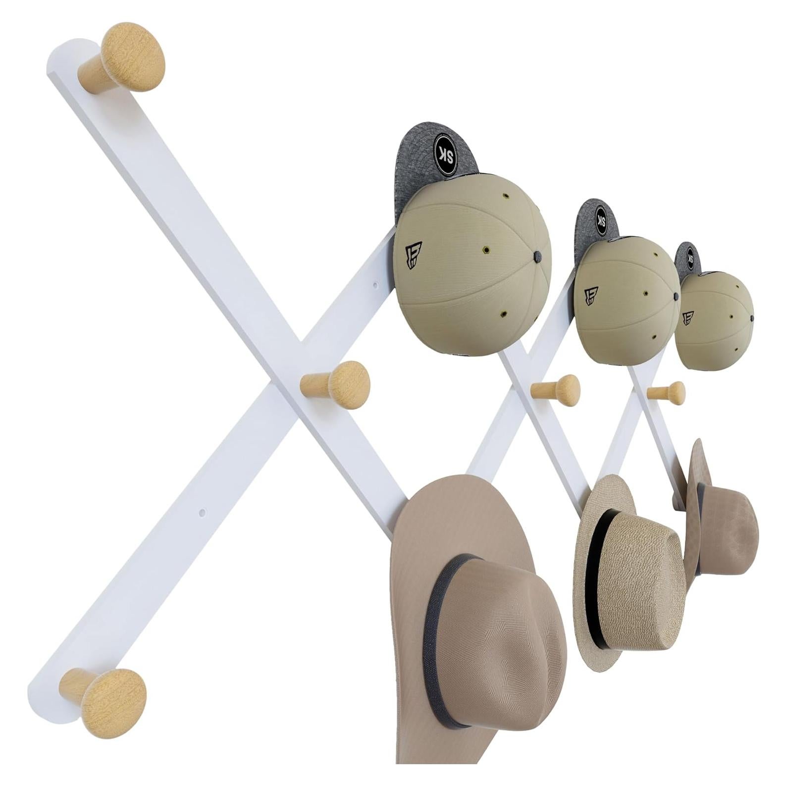 Perchero de Pared SKOLOO 61cm con 11 Ganchos Expandibles