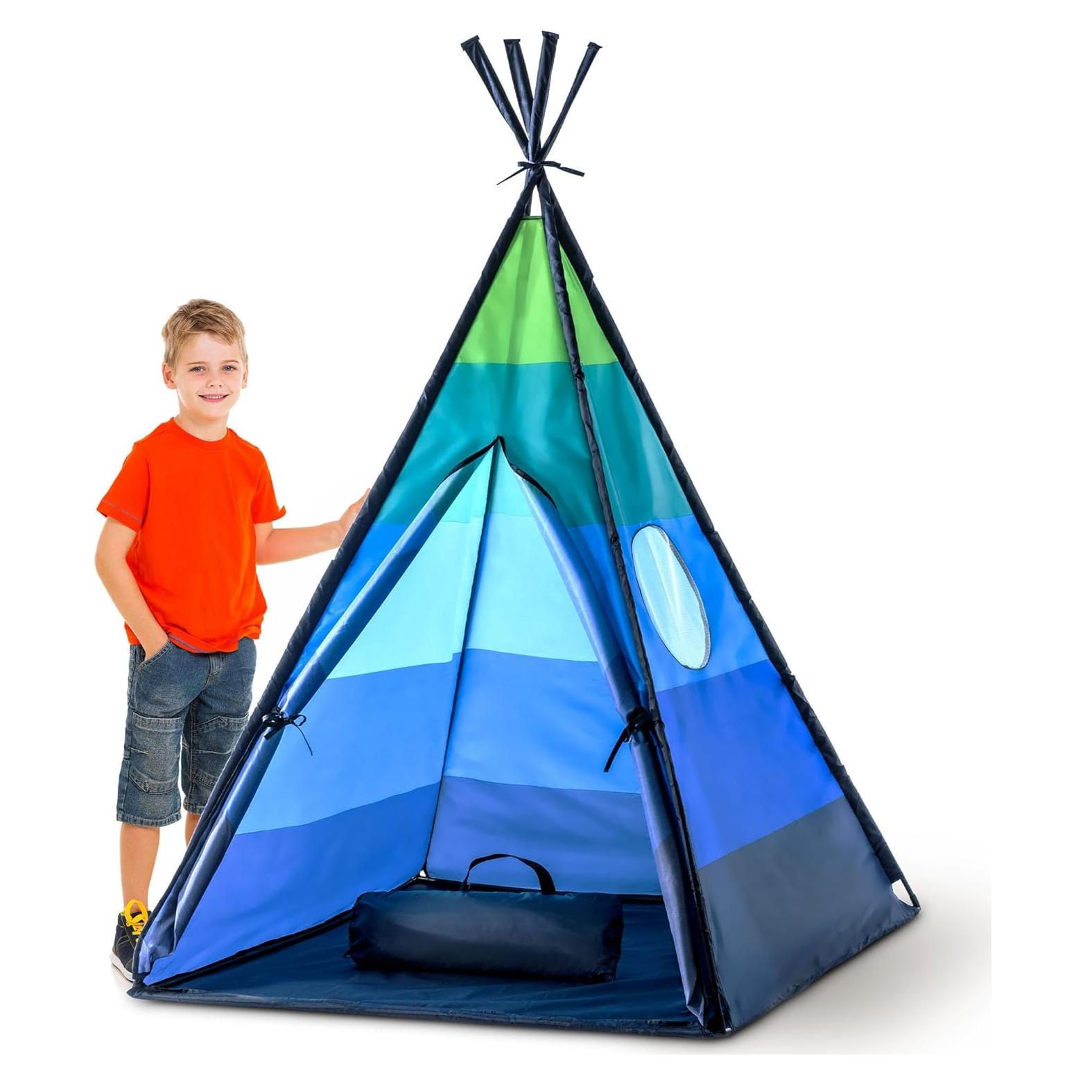 Tienda Teepee Feliz USA Toyz para Niños - Interior 1.5m Altura