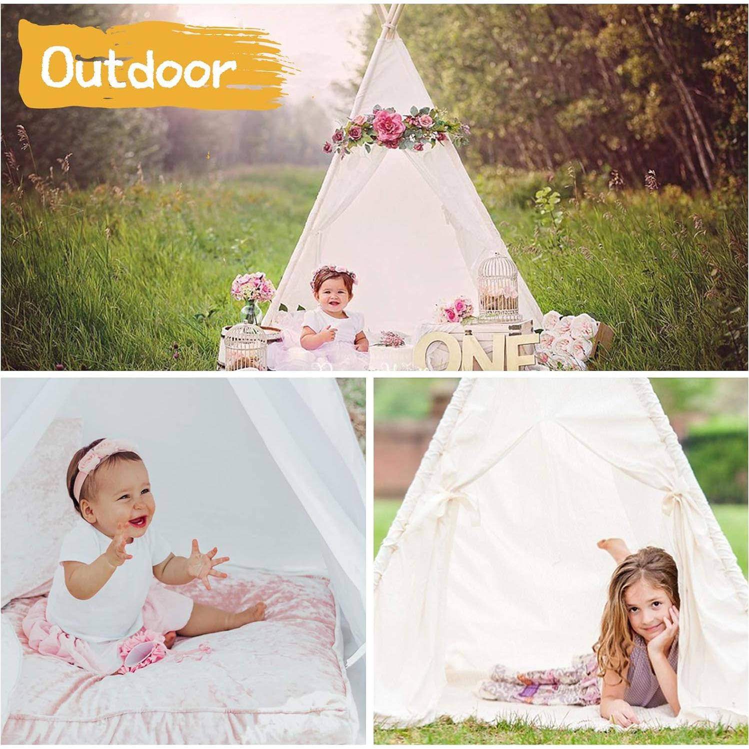 Tienda Teepee para Niños SUMERICE 120x120x156 cm Plegable