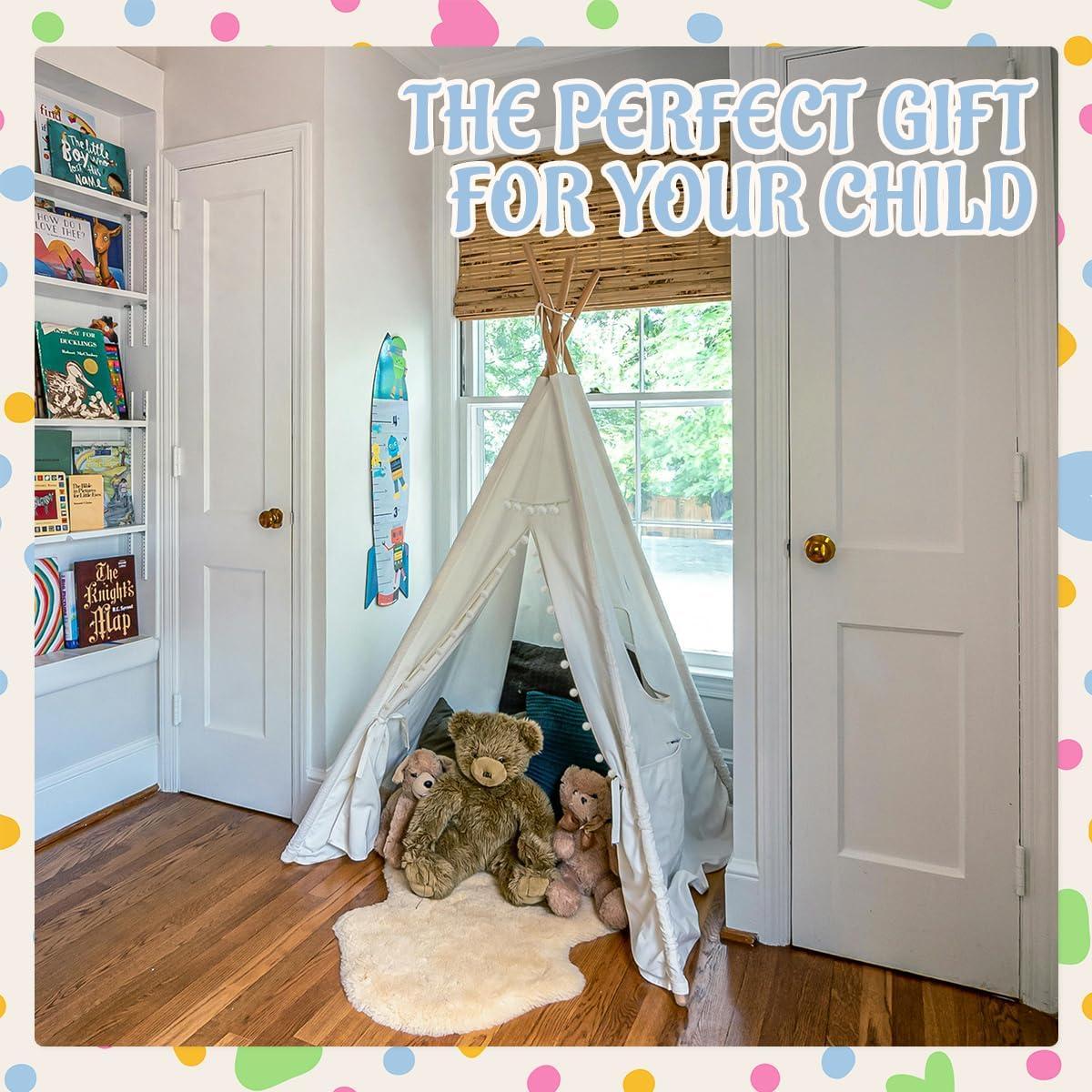 Tienda Teepee Infantil 4 PCS Jamceoceo Lavable 119 cm