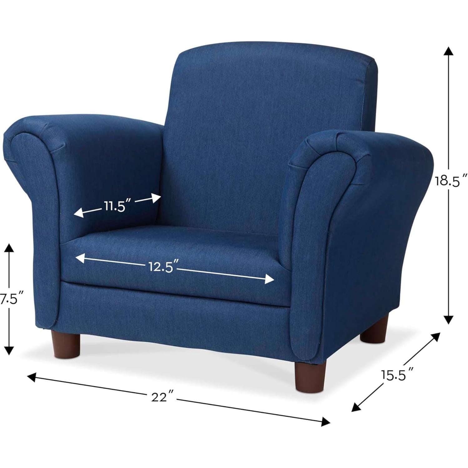 Sillón Infantil de Mezclilla Melissa & Doug 58.4x44.5x46.5 cm