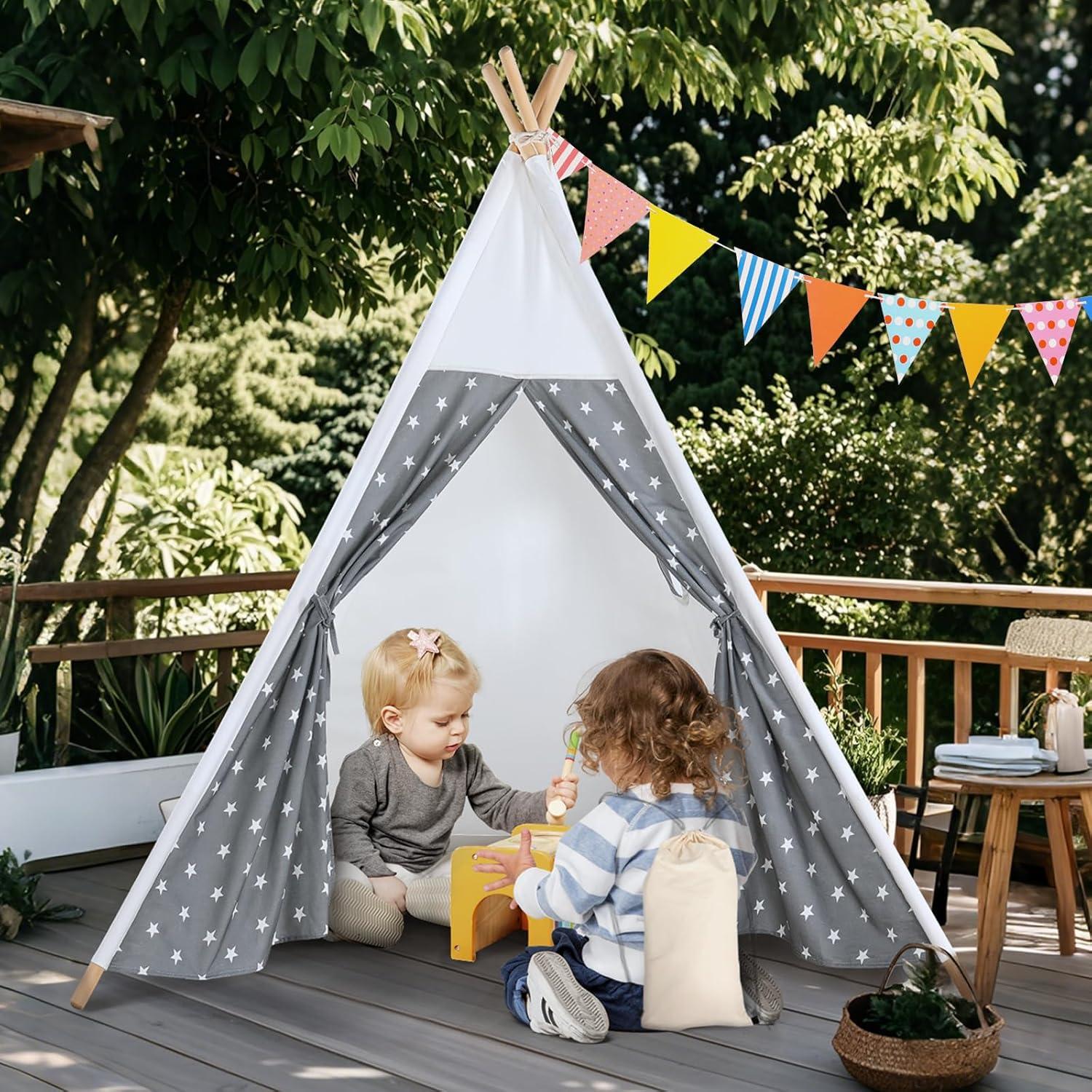 Tienda Teepee para Niños SHENZHEN QIANHAI 120x120x156cm