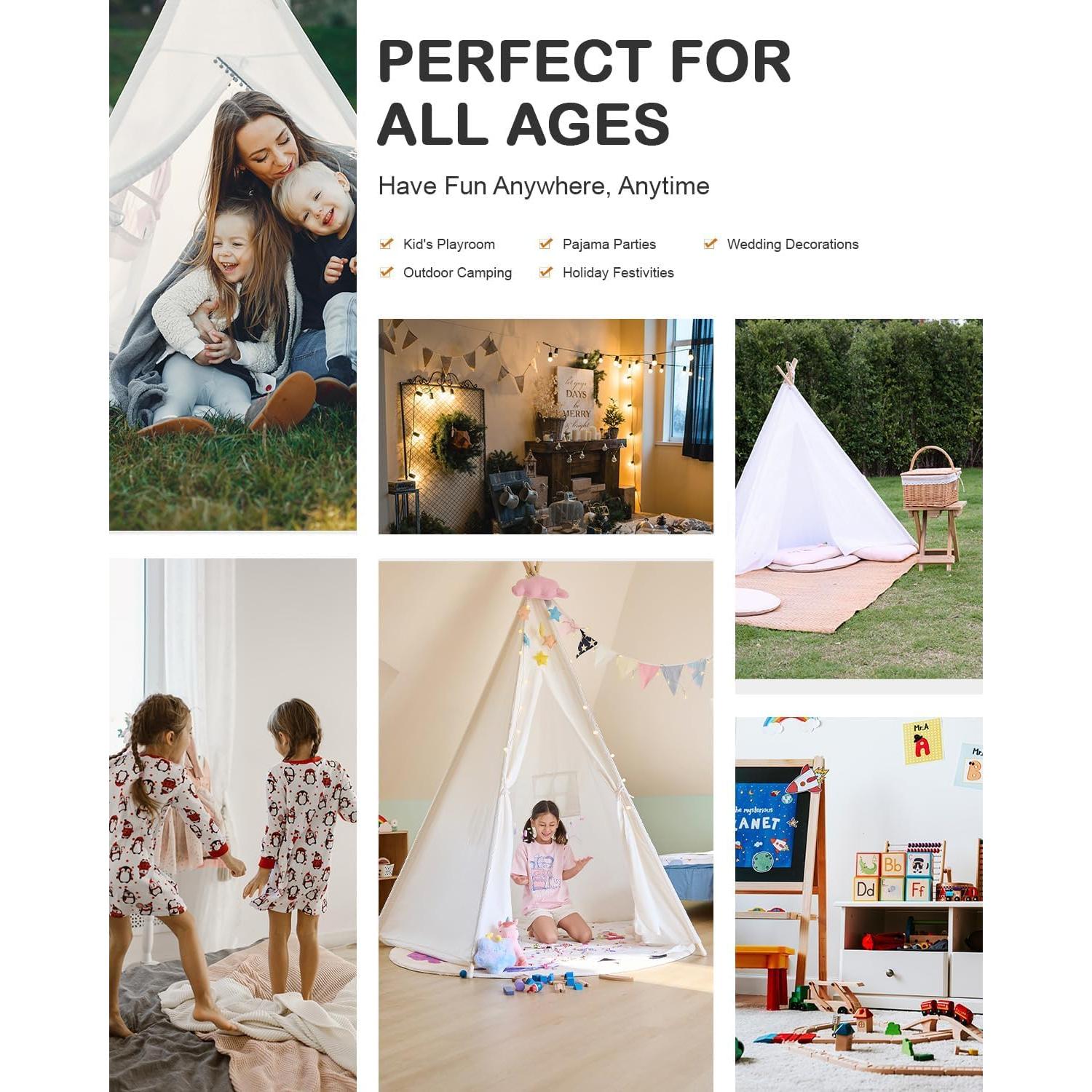 Tienda Teepee CO-Z 2.1m para Niños y Adultos - Seguridad y Creatividad
