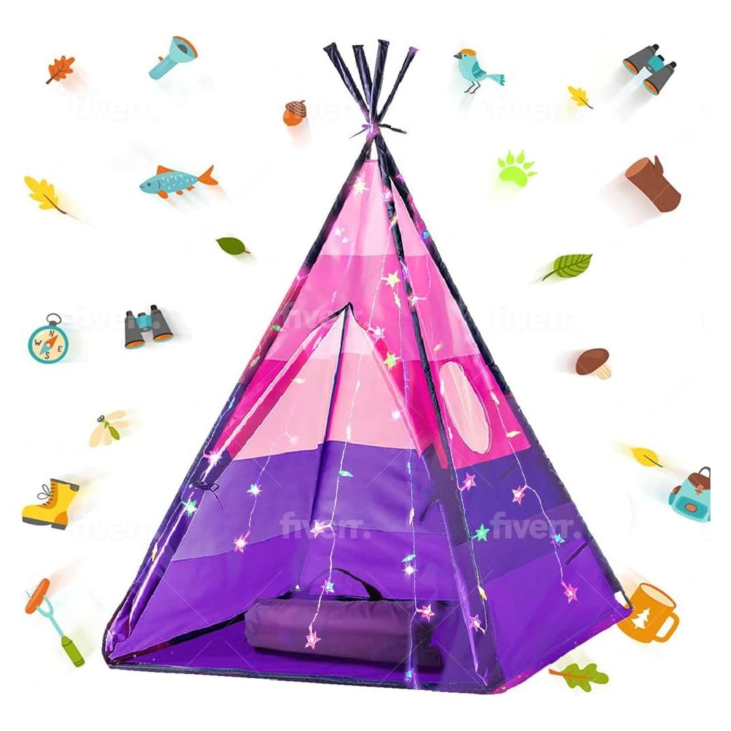 Tienda de Juego Teepee LimitlessFunN Rosa 107x107x152 cm