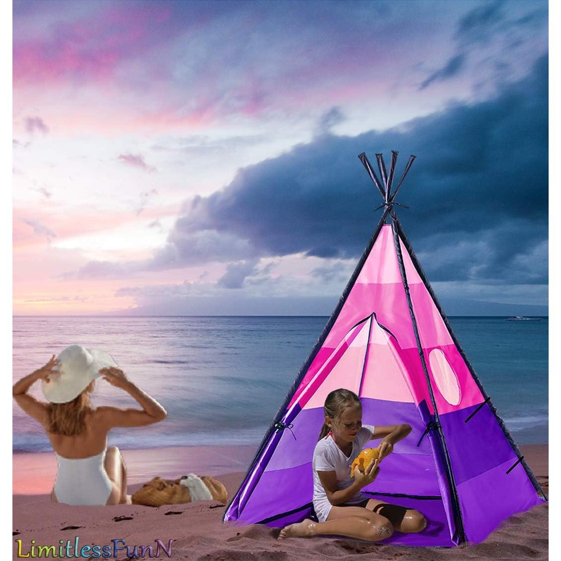 Tienda de Juego Teepee LimitlessFunN Rosa 107x107x152 cm