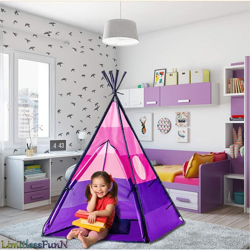 Tienda de Juego Teepee LimitlessFunN Rosa 107x107x152 cm