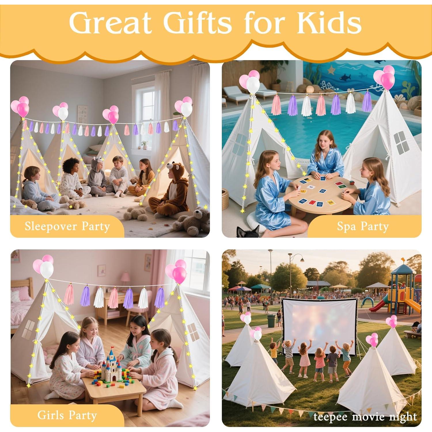 Tienda Teepee PLULON 4 Piezas para Niños con Colchón Inflable