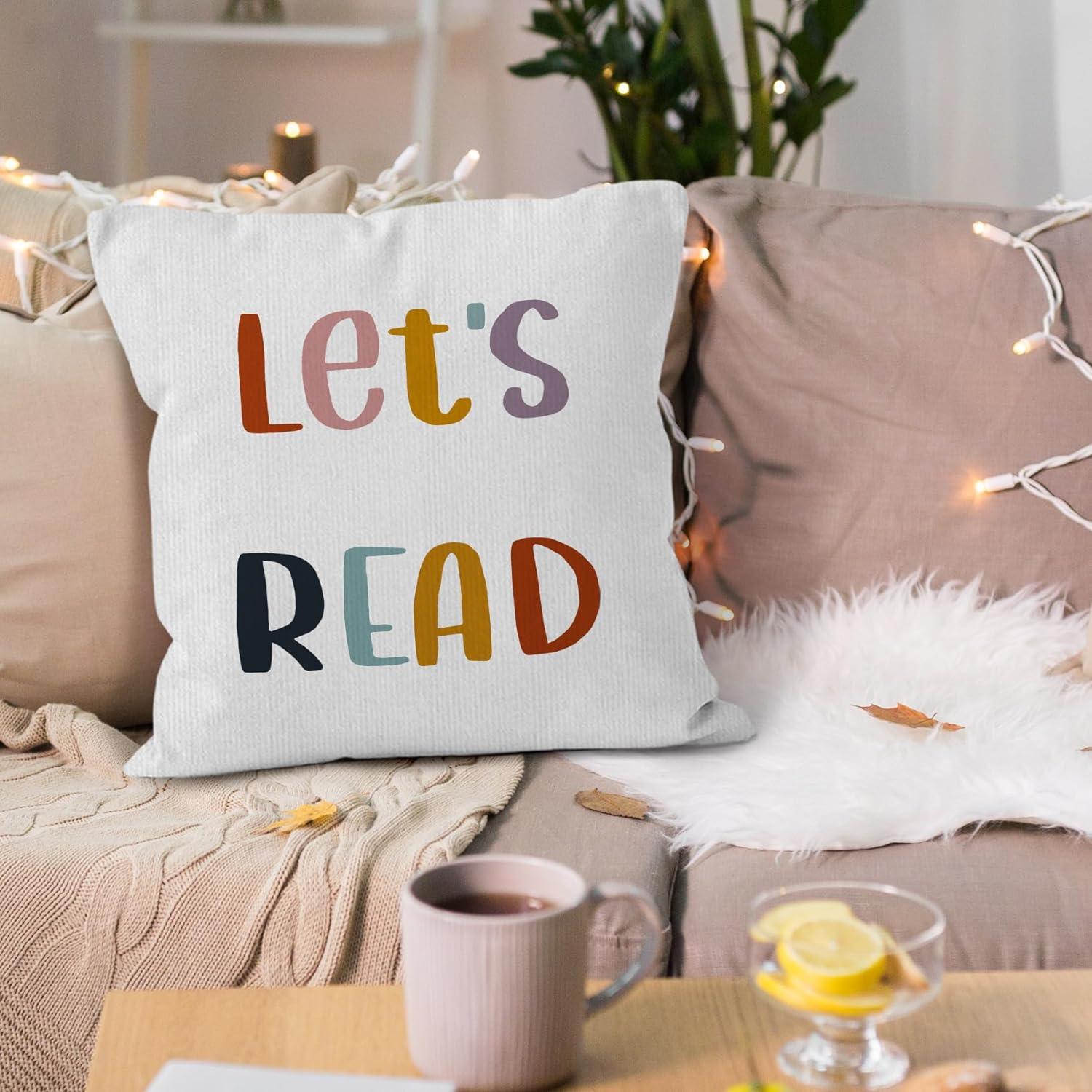 Fundas de Cojín Decorativas VRW 45x45 cm para Aula y Biblioteca