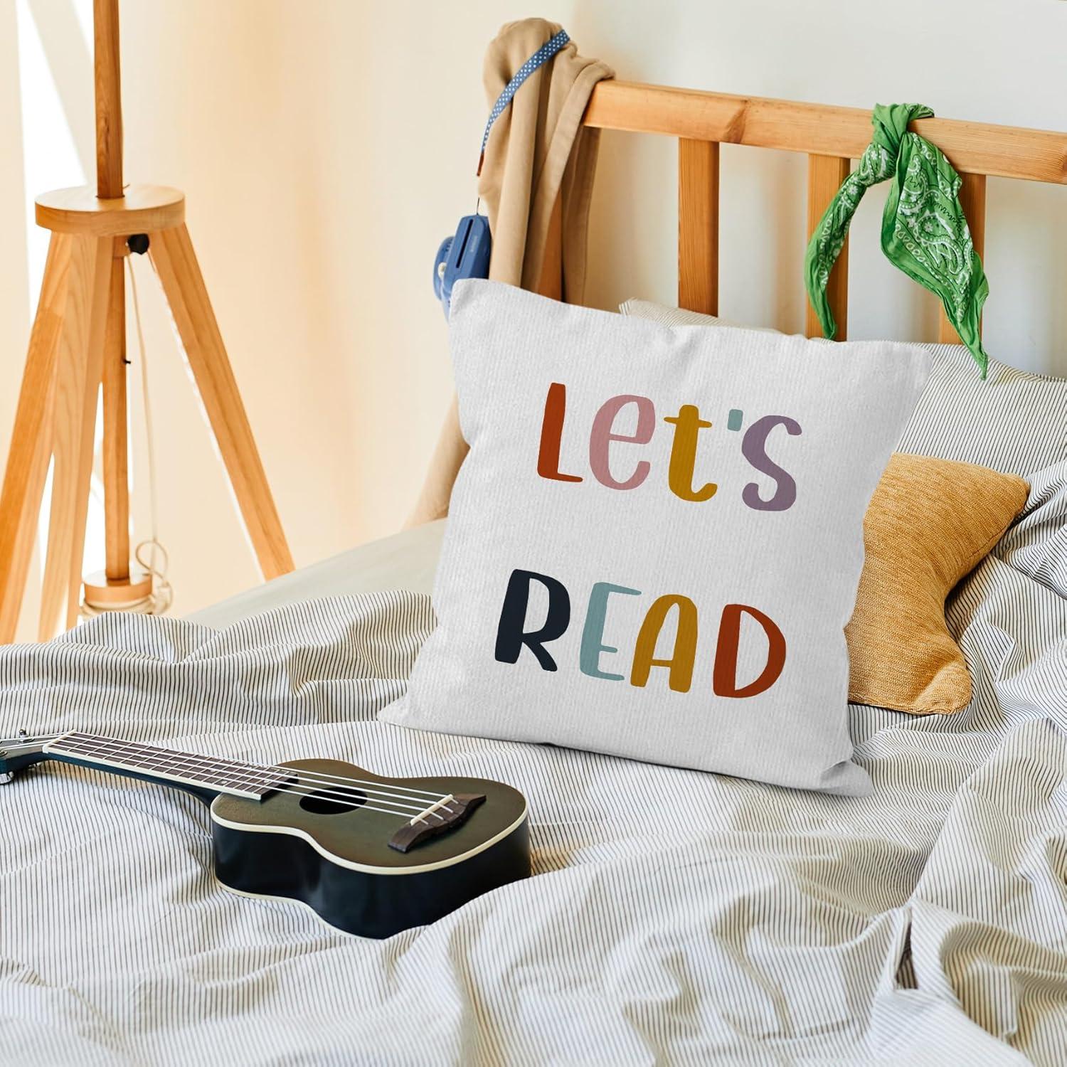 Fundas de Cojín Decorativas VRW 45x45 cm para Aula y Biblioteca