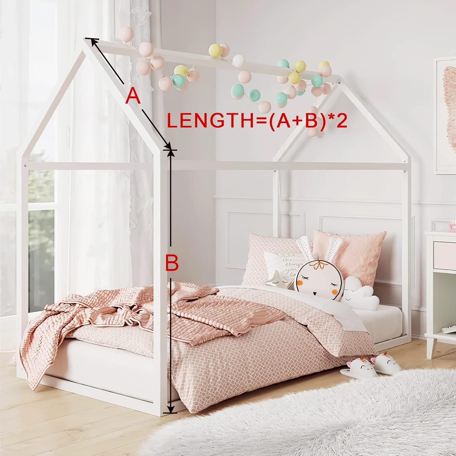 Cortina de Canopy NICETOWN Blanca 114x180 cm para Cama