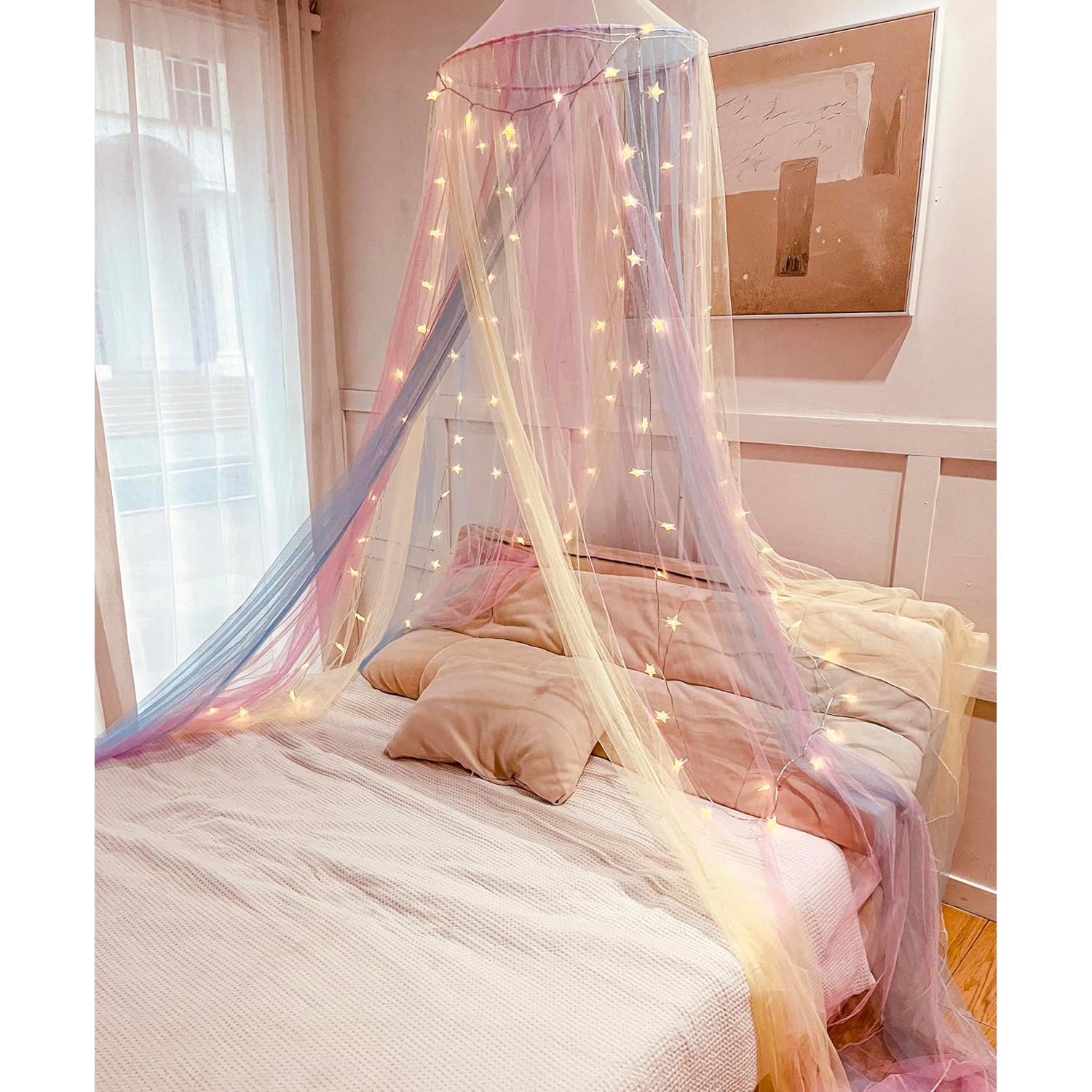 Dosel de Mosquito Comtelek Arcoíris para Cama Niña 250 cm