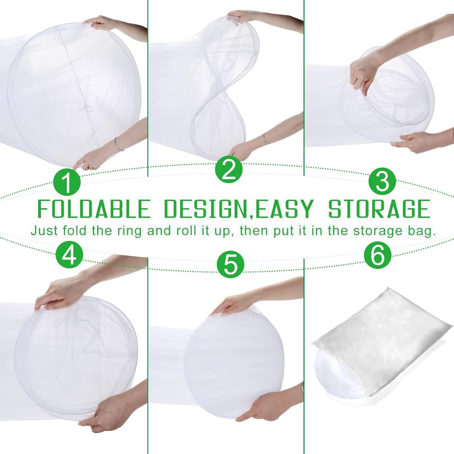 Mosquitero Cúpula para Cama VISATOR Blanco 2.5m x 12.5m