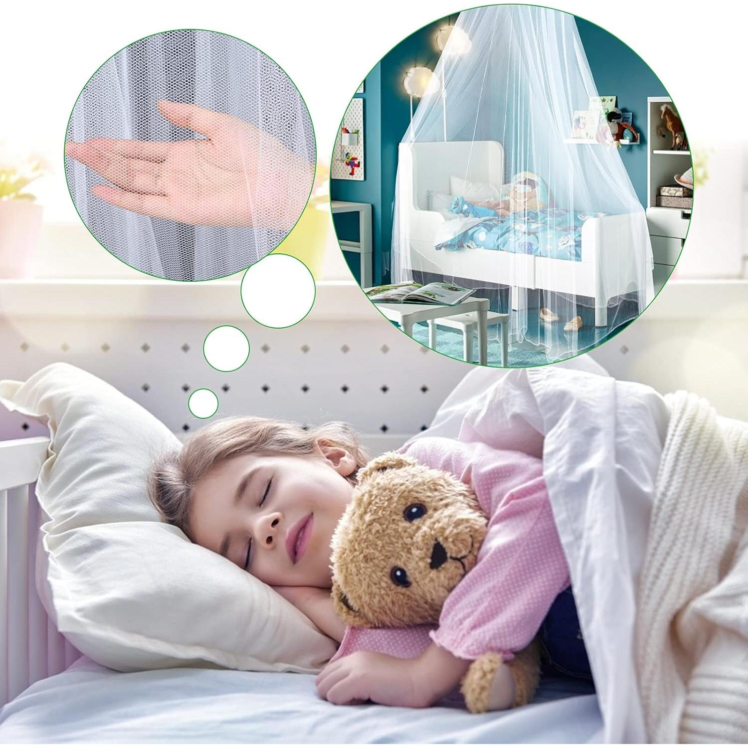 Mosquitero Cúpula para Cama VISATOR Blanco 2.5m x 12.5m