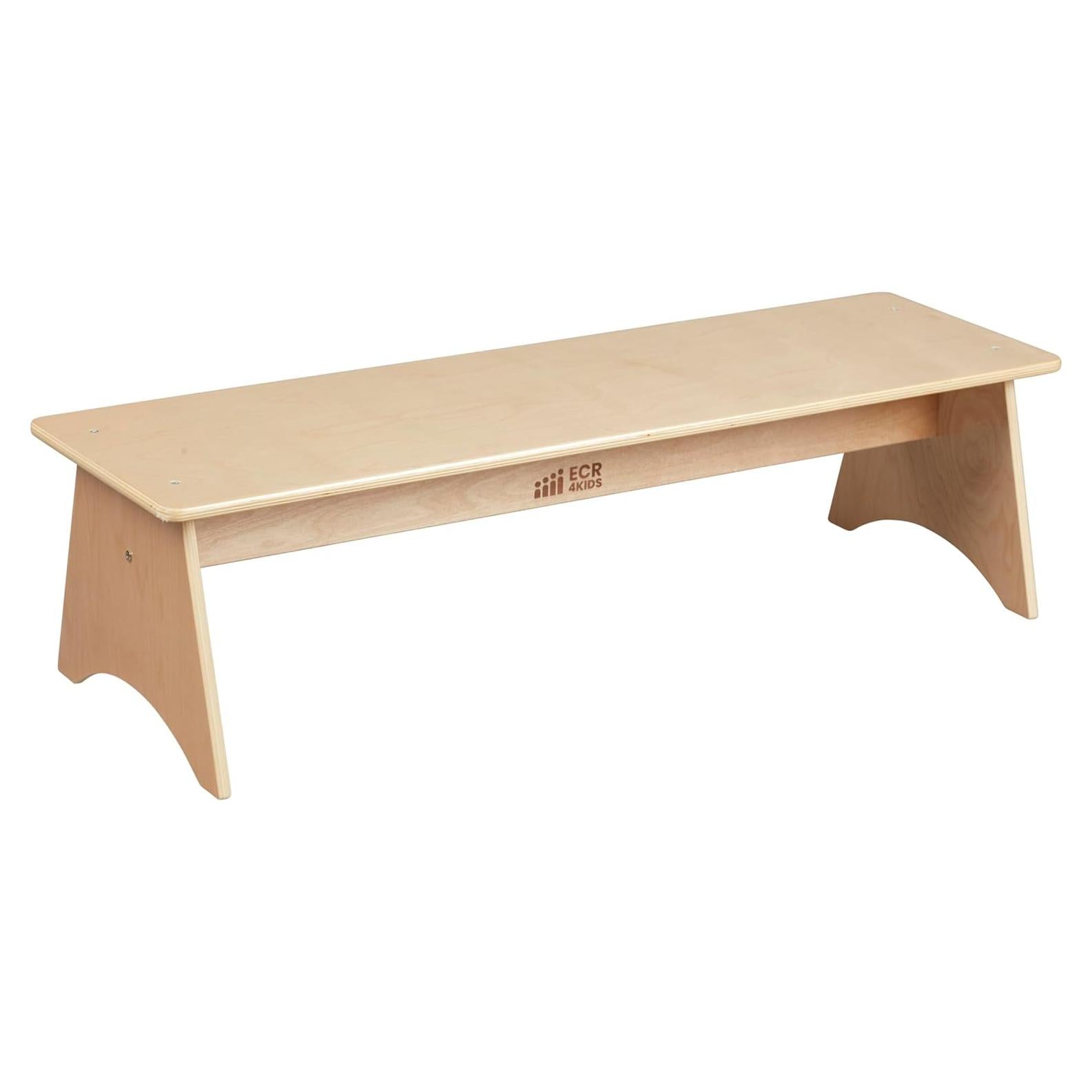 Banco de Madera para Niños ECR4Kids Natural 115x40.6x30.5 cm