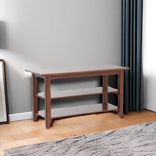 Banco de Almacenamiento XKZG de Madera 80 cm Marrón