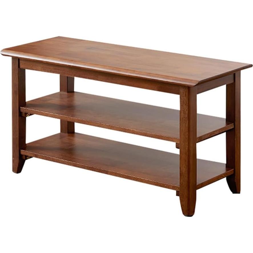 Banco de Almacenamiento XKZG de Madera 80 cm Marrón