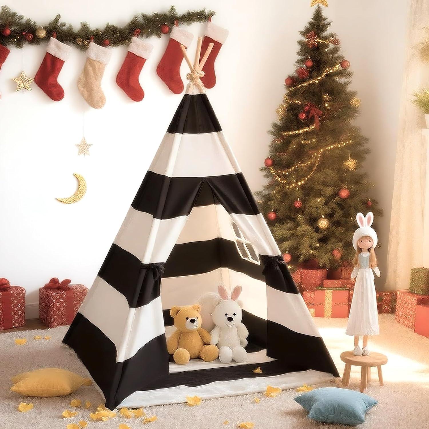 Tienda Teepee para Niños xiaowantong Rayas Negras 2.78kg