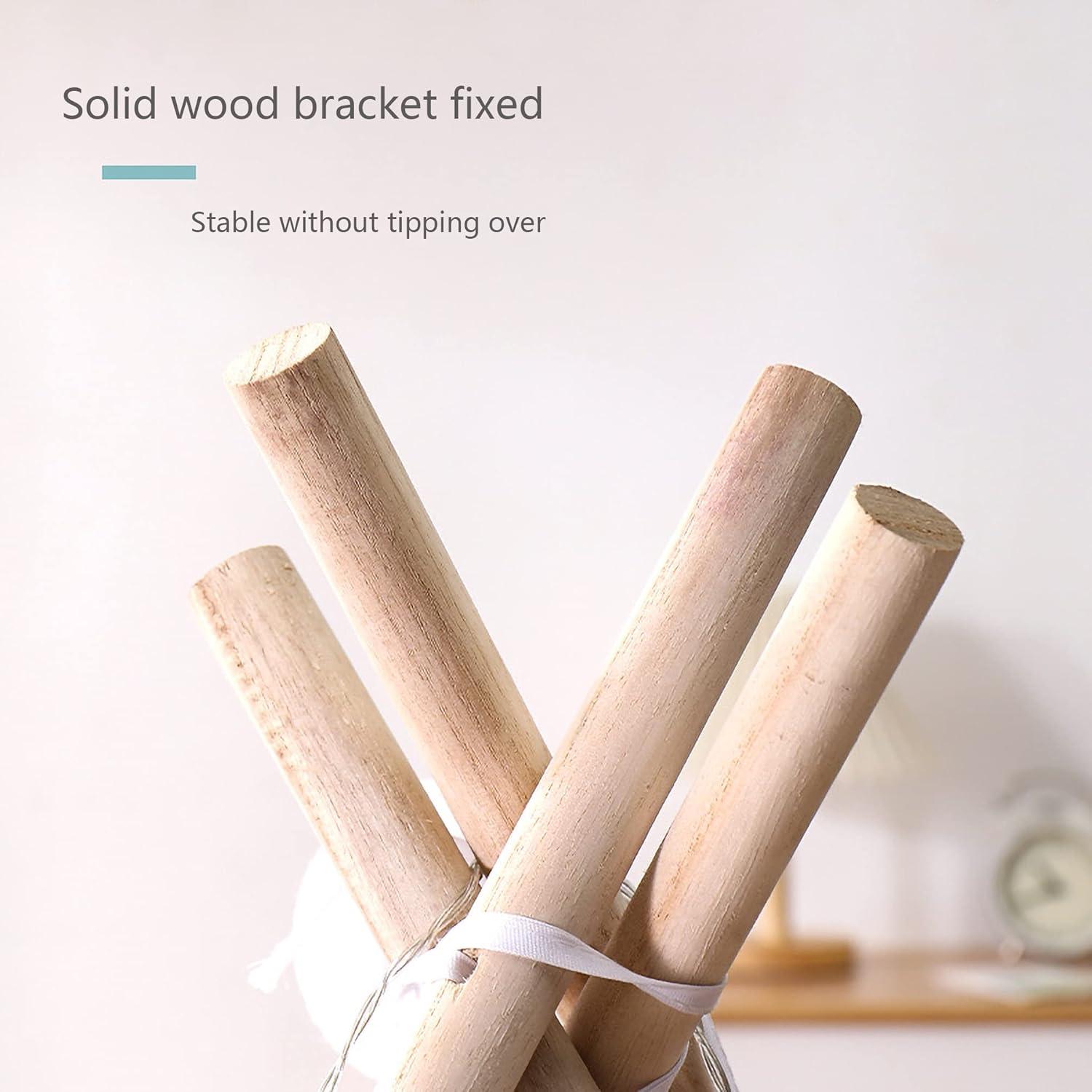 Tienda Teepee para Niños FixtureDisplays Algodón Blanco 160 cm