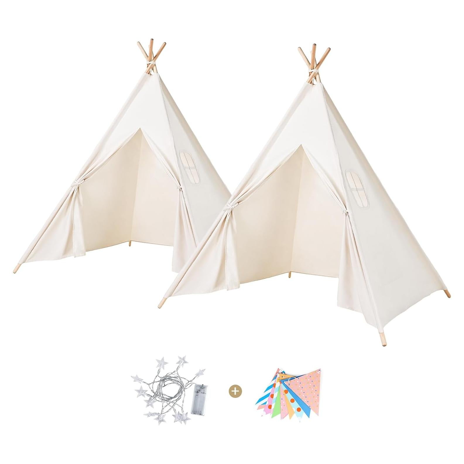 Tienda Teepee Sumbababy 2 Paquete Lona Natural 120x150cm