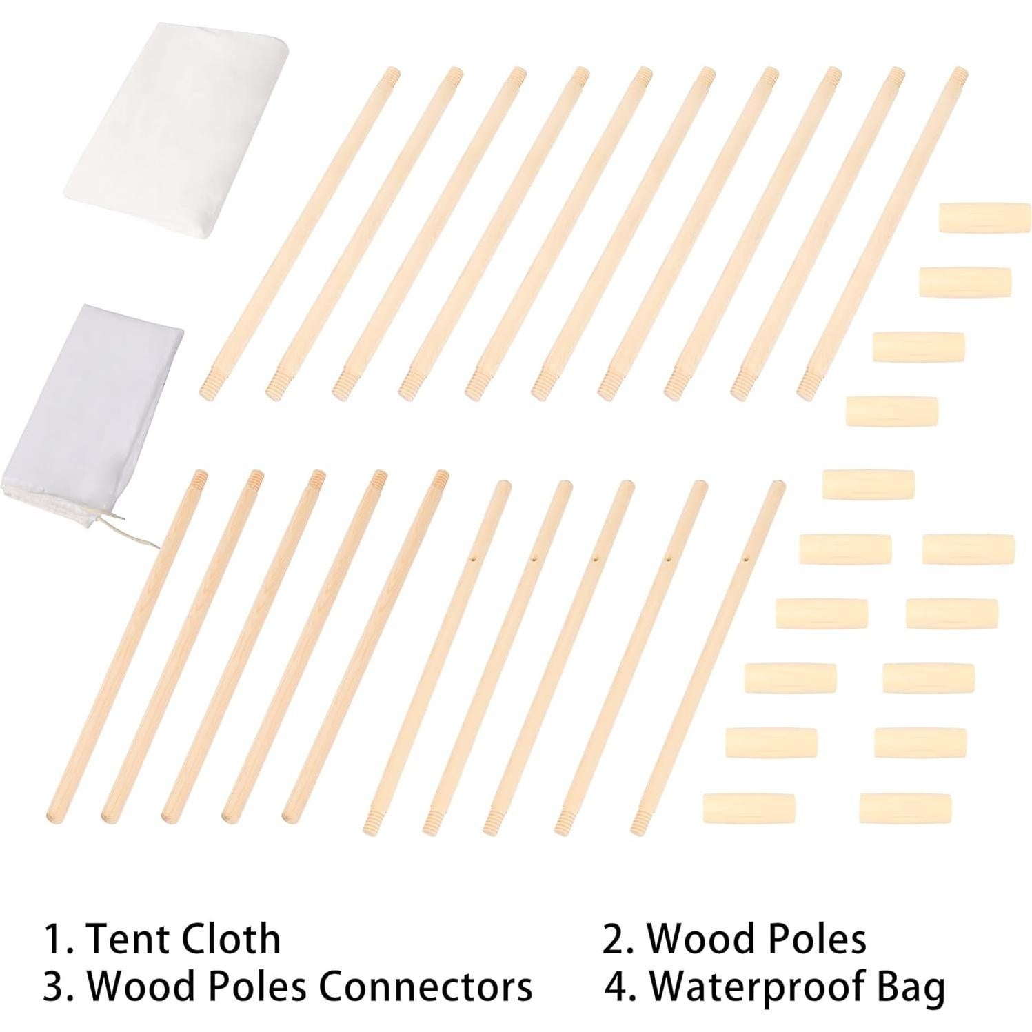 Tienda Teepee Grande 2.13 m Betterhood para Adultos y Niños