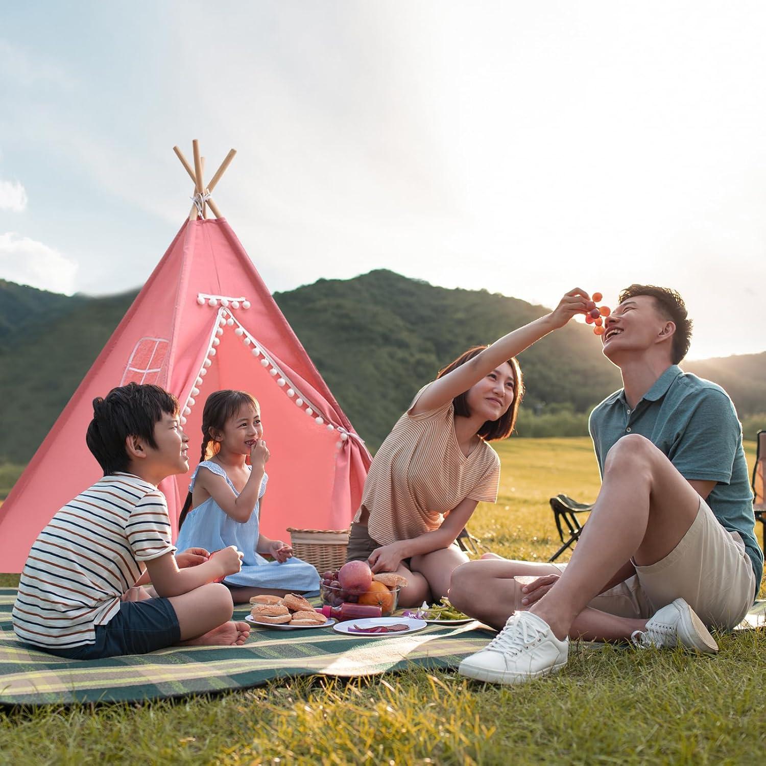 6 Tiendas Tipi Plegables Rosa Wholelovein para Niños