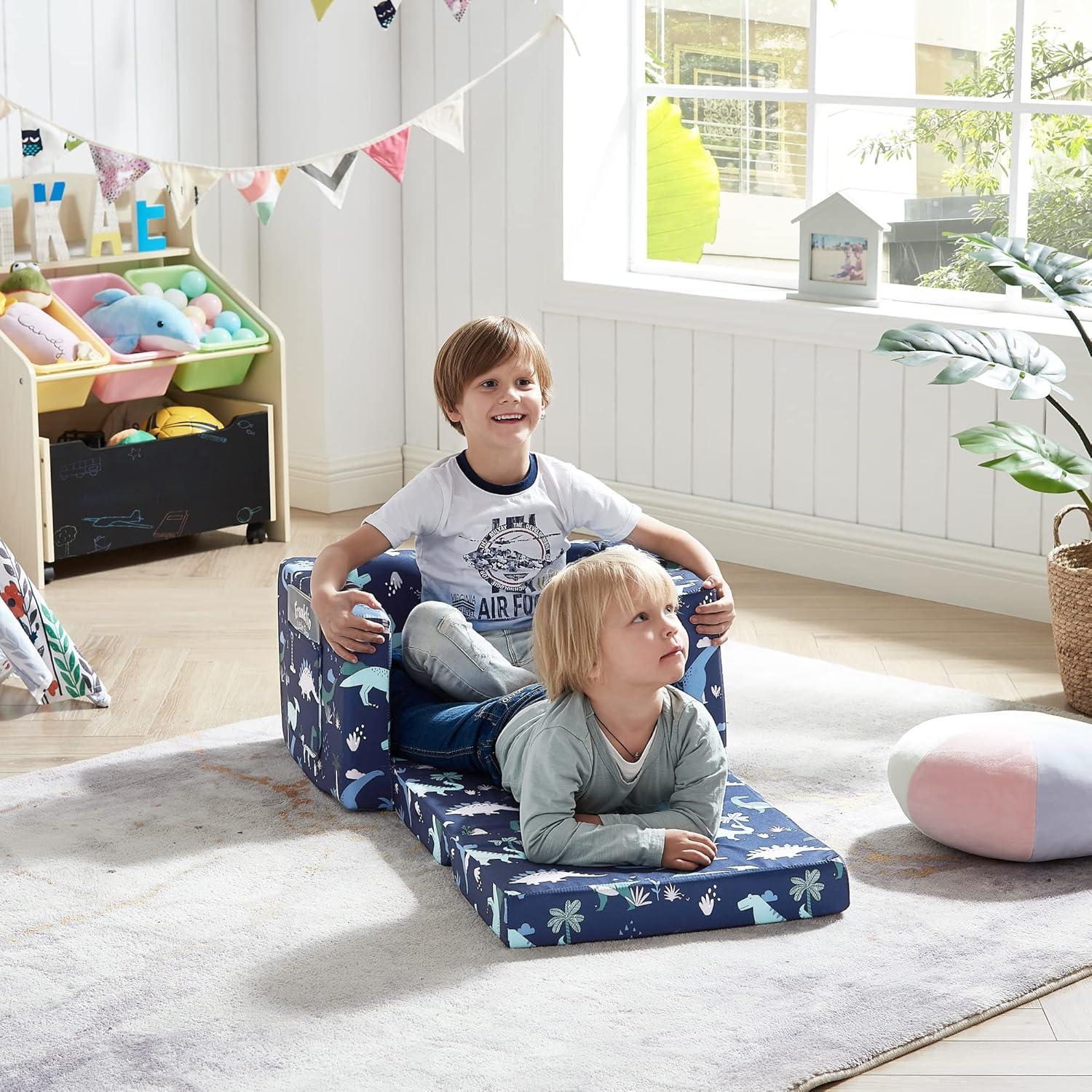 Sofá Silla Reclinable para Niños Ulax Furniture Dinosaurio Marino