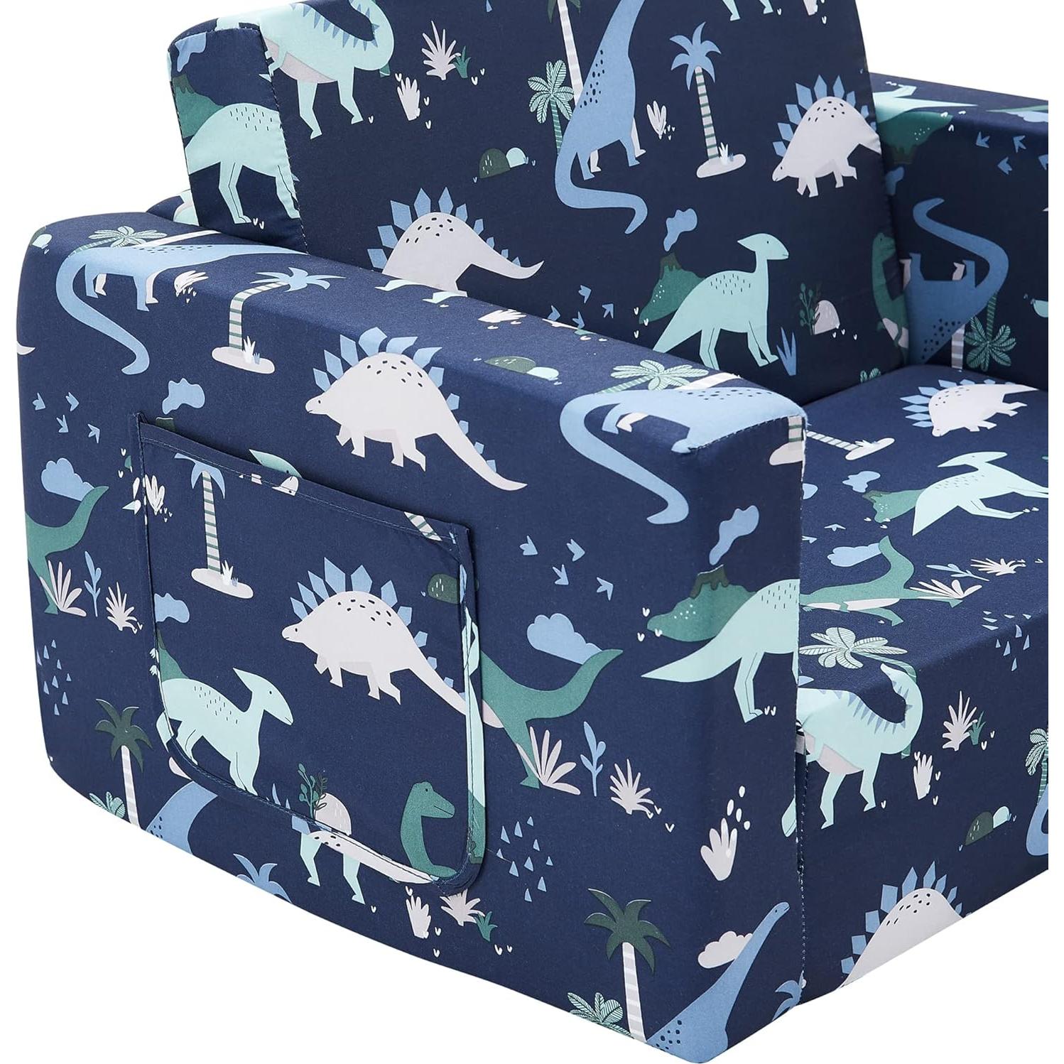 Sofá Silla Reclinable para Niños Ulax Furniture Dinosaurio Marino