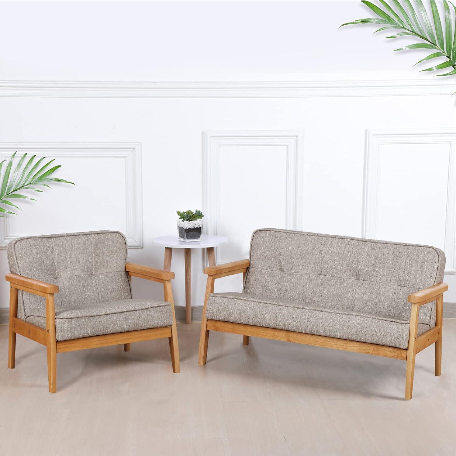 Silla Infantil Tapizada Babyland Gris Claro con Reposabrazos