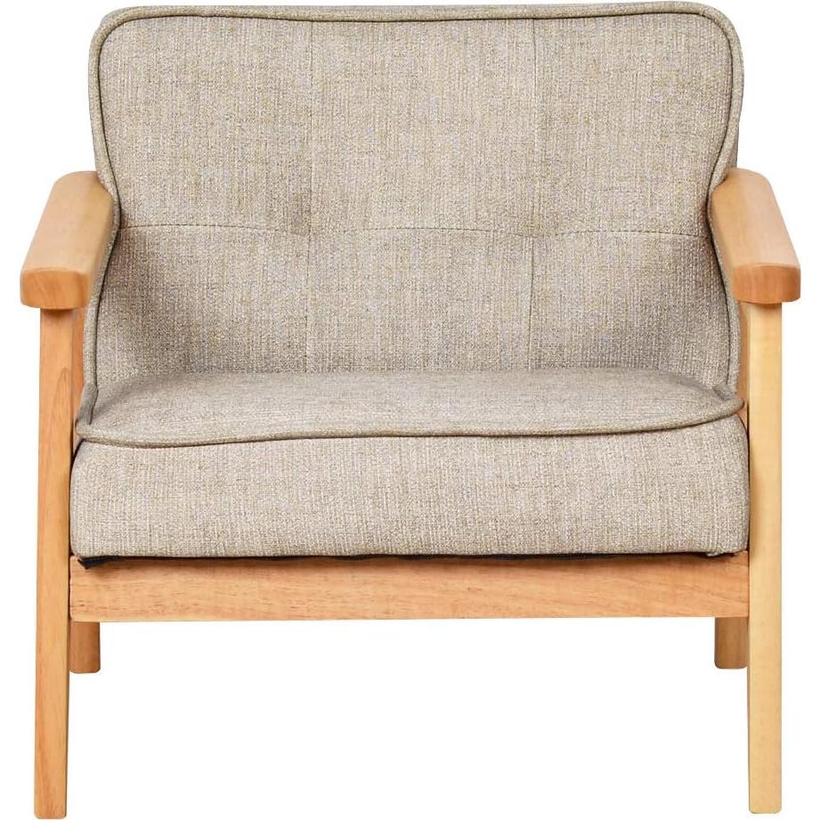 Silla Infantil Tapizada Babyland Gris Claro con Reposabrazos