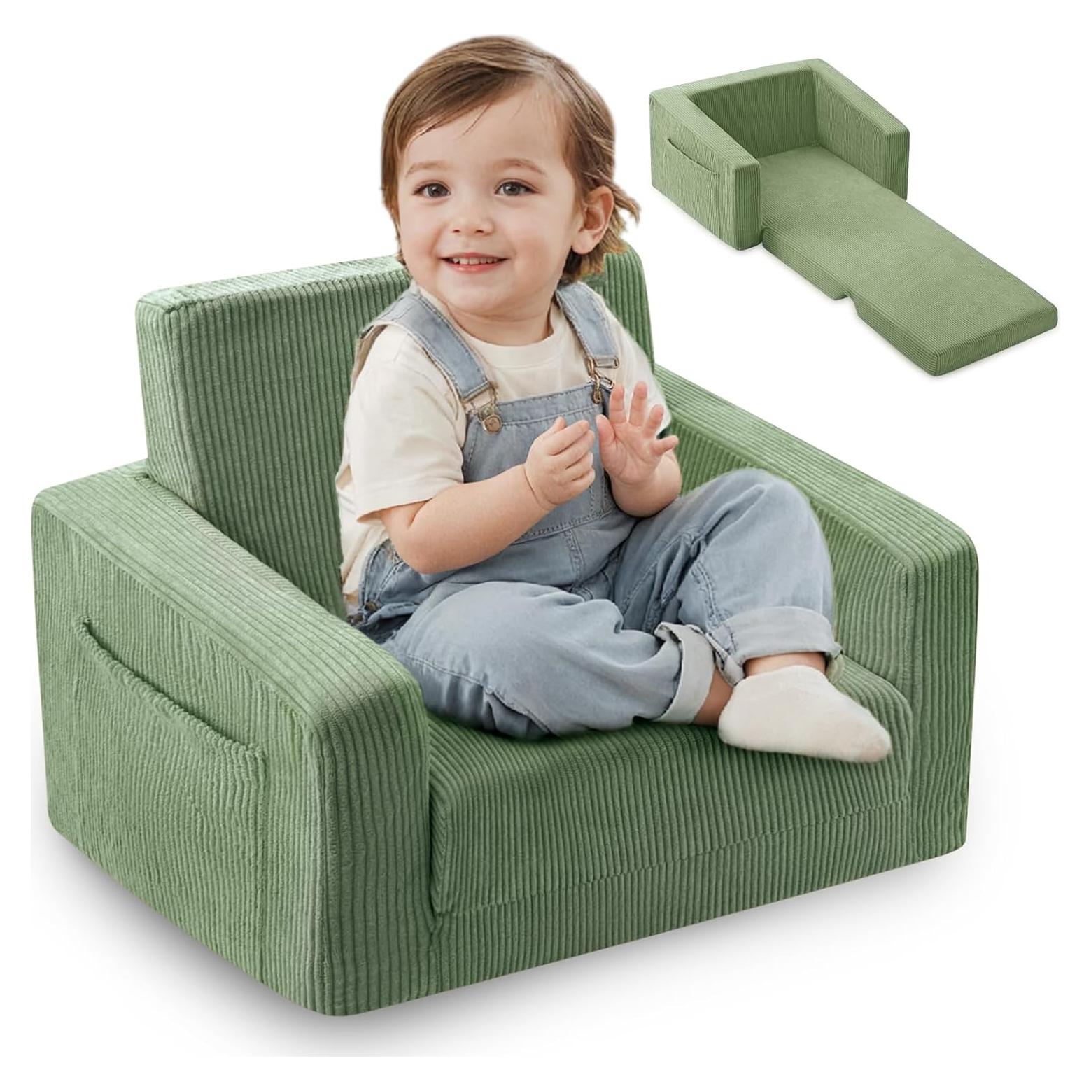 Silla Plegable para Niños Jouha TW-SC0001 Verde 2-en-1