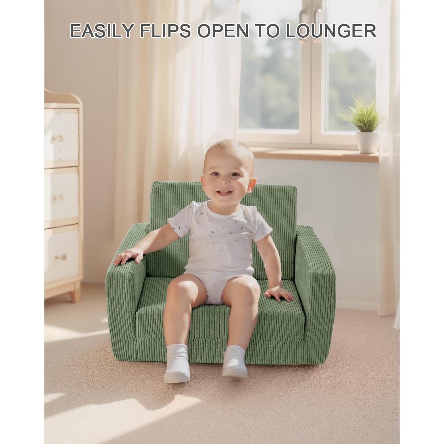 Silla Plegable para Niños Jouha TW-SC0001 Verde 2-en-1