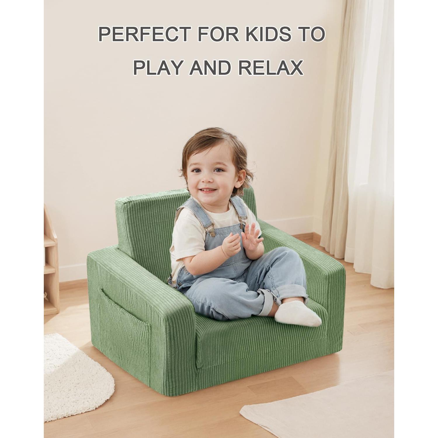 Silla Plegable para Niños Jouha TW-SC0001 Verde 2-en-1