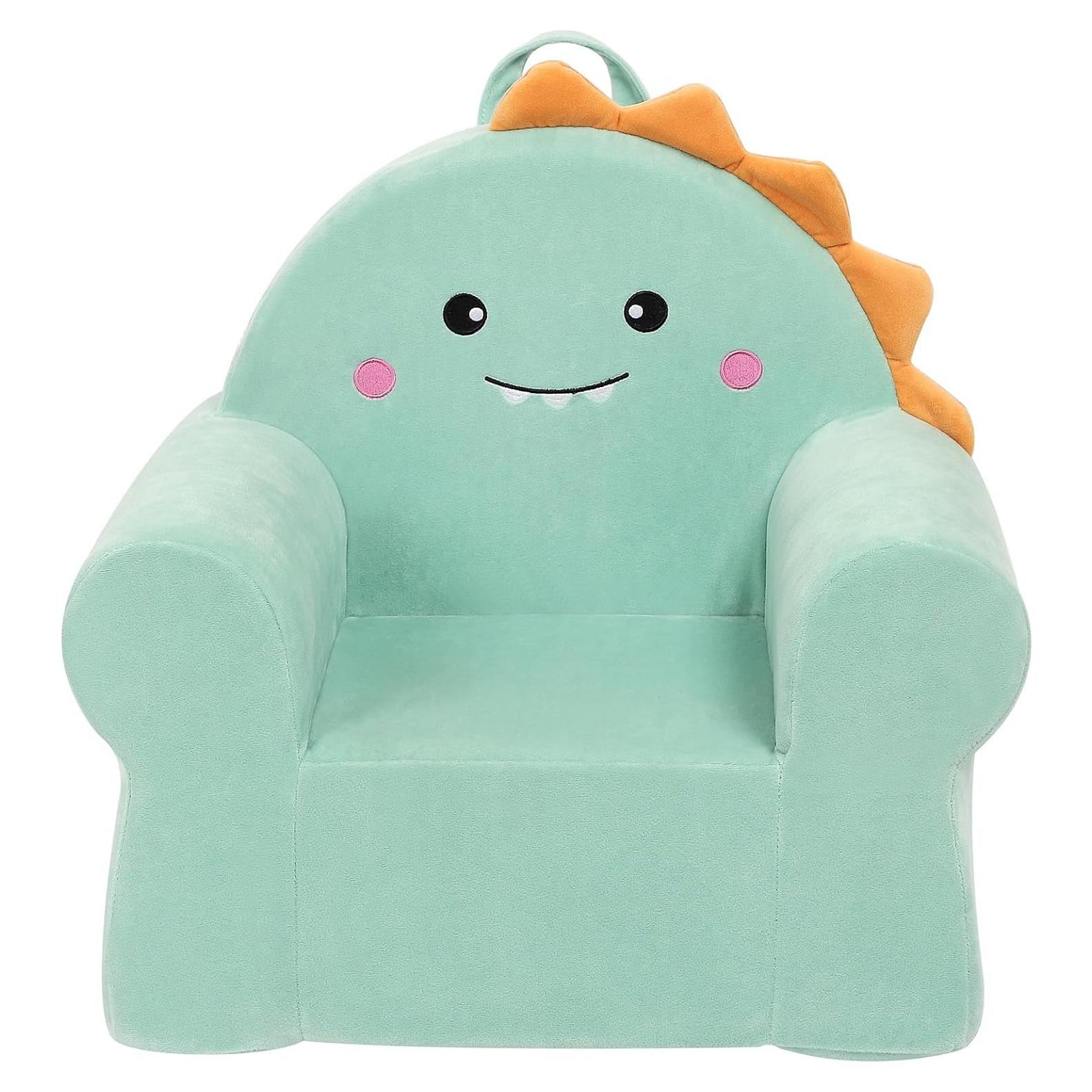 Silla Acogedora para Niños MOMCAYWEX Dinosaurio Verde 33x46x44.7cm