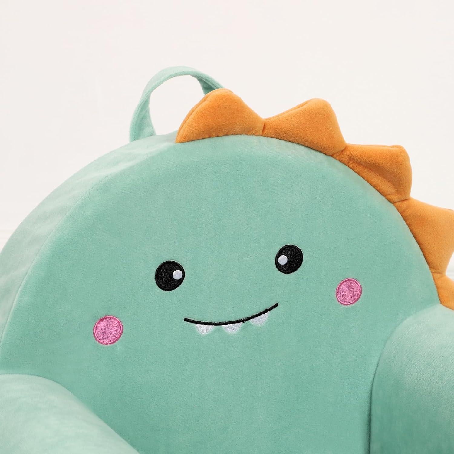 Silla Acogedora para Niños MOMCAYWEX Dinosaurio Verde 33x46x44.7cm