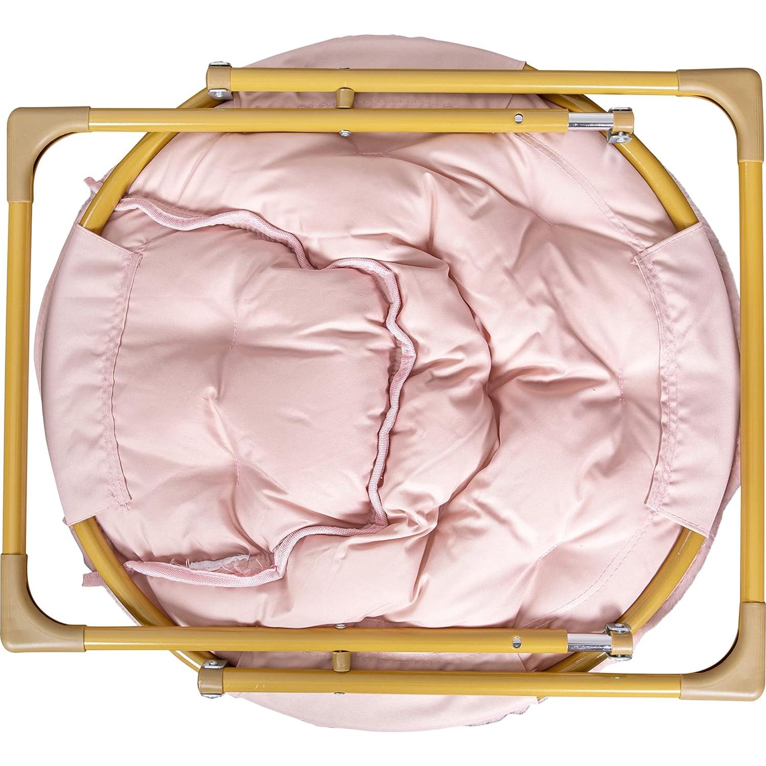 Silla Plegable Infantil Flash Furniture Rosa/Dorado 68 kg