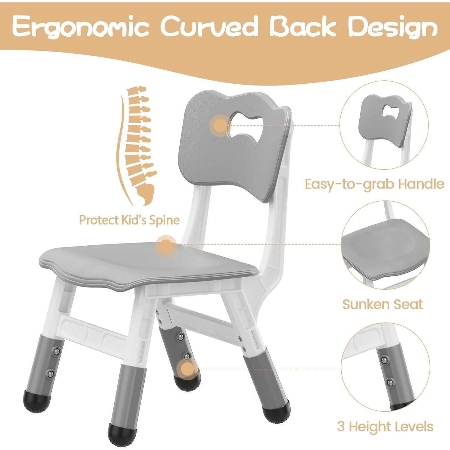Sillas para Niños GAOMON Ajustables en Altura - Paquete de 2