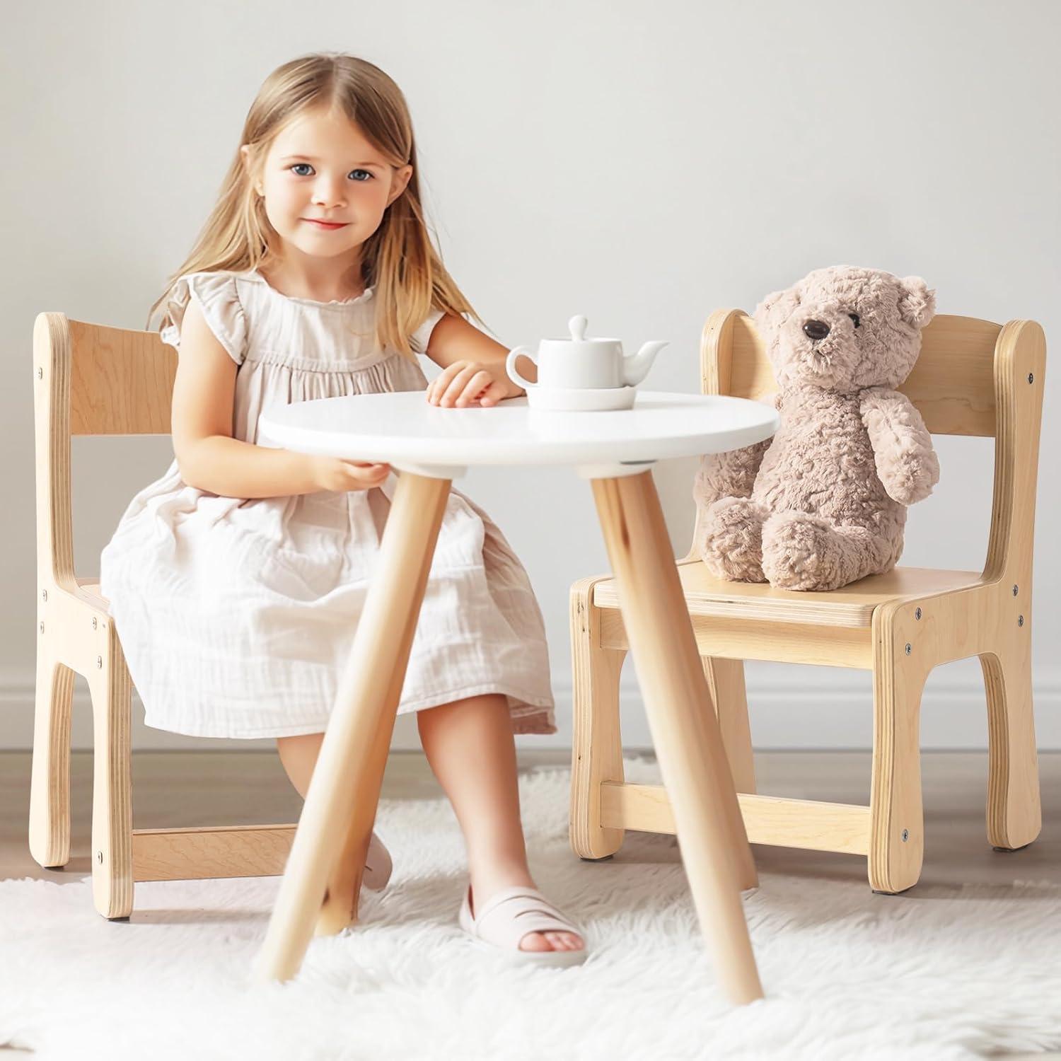 Silla de Madera para Niños ROBUD - Juego de 2, 113.4 kg