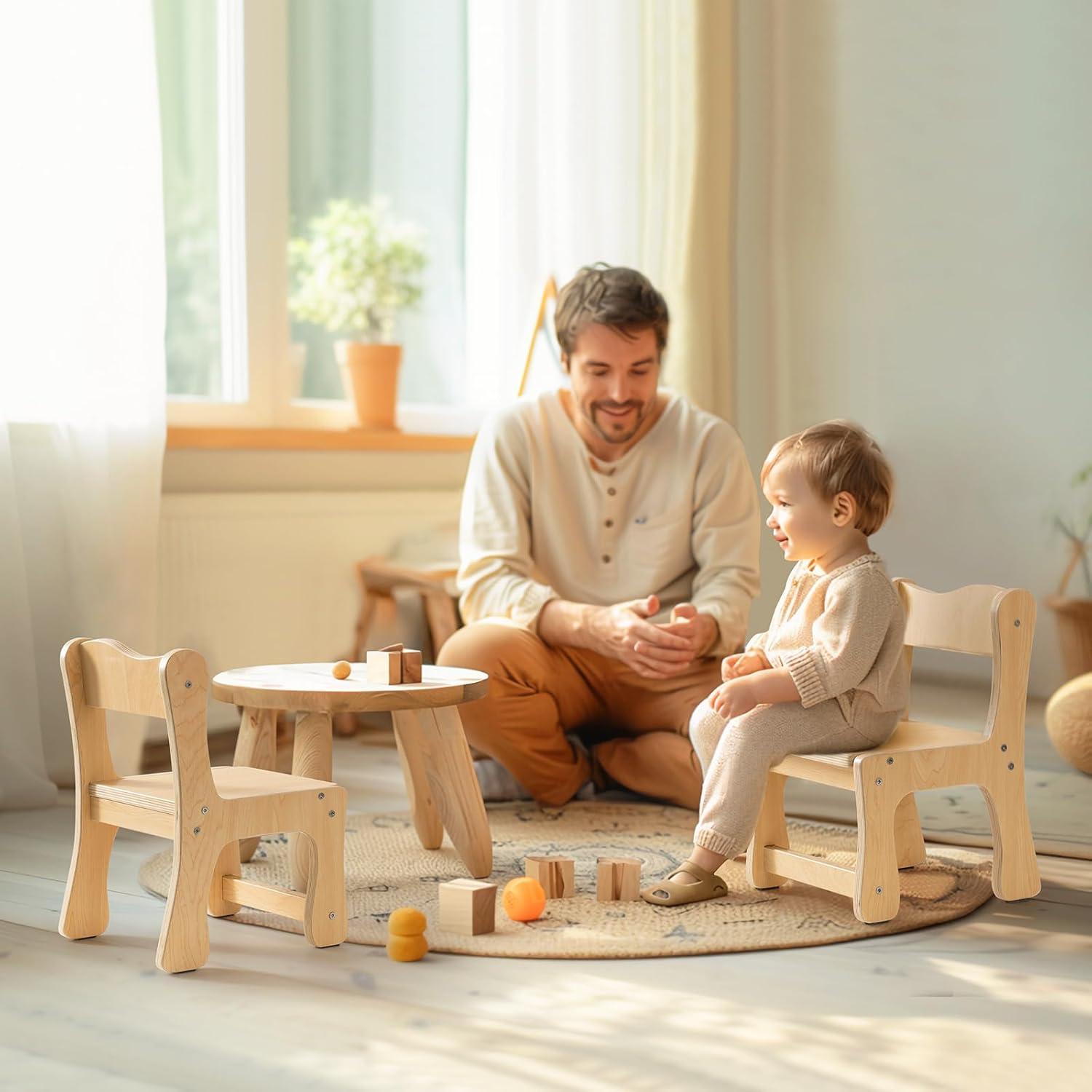 Silla de Madera para Niños ROBUD - Juego de 2, 113.4 kg
