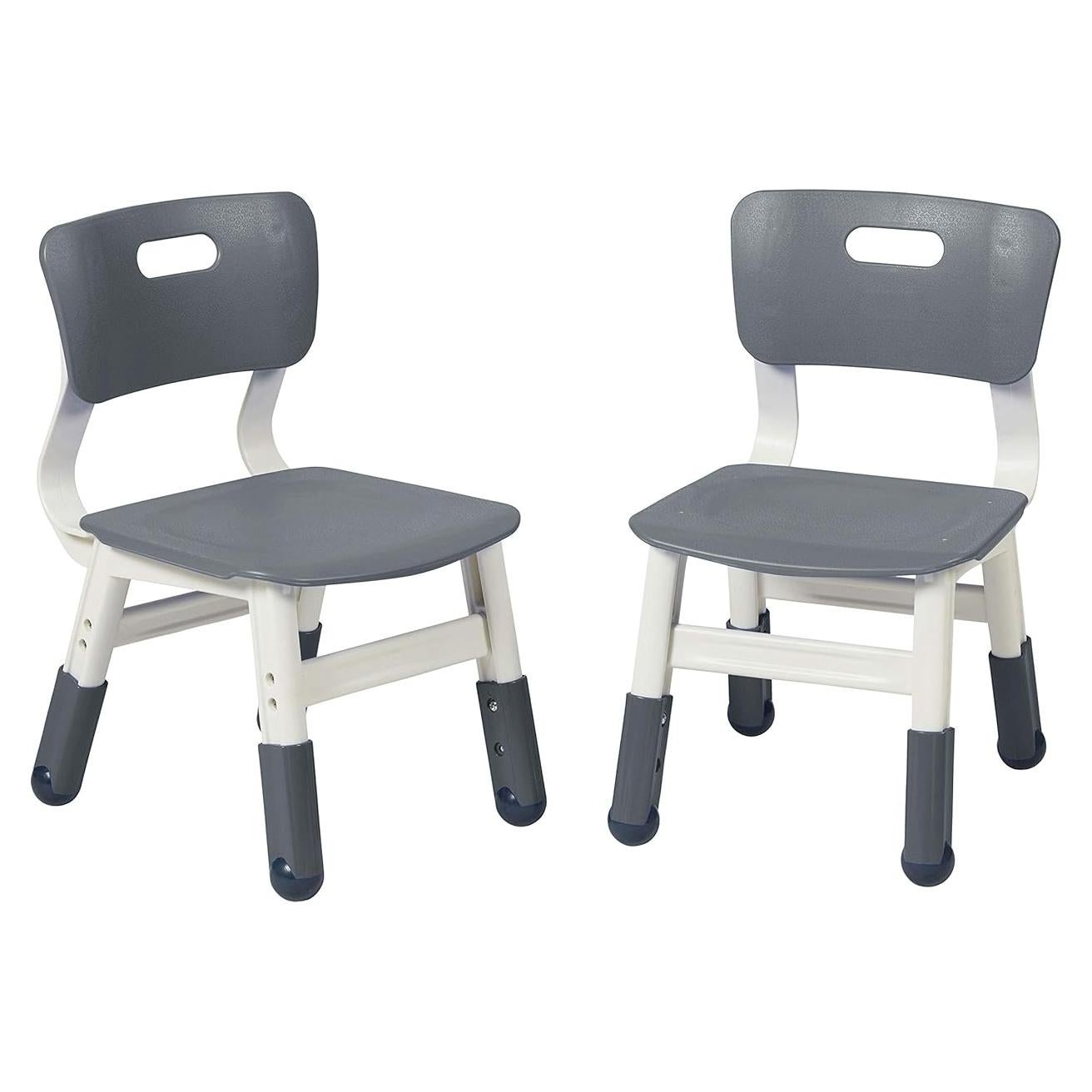 Sillas Ajustables para Niños ECR4Kids, Paquete de 2, Gris