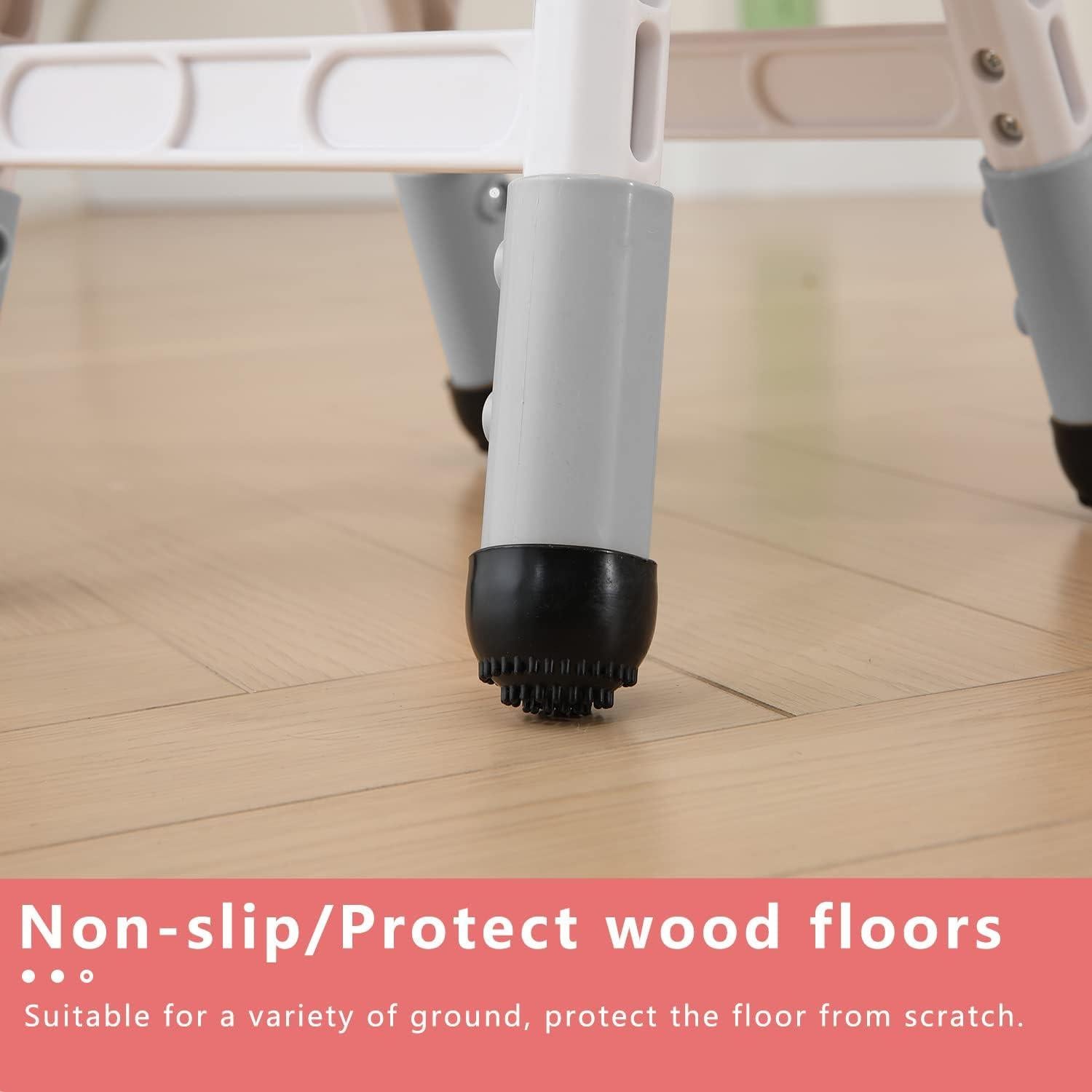 Juego de 4 Sillas Ajustables para Niños WHY TOYS Gris