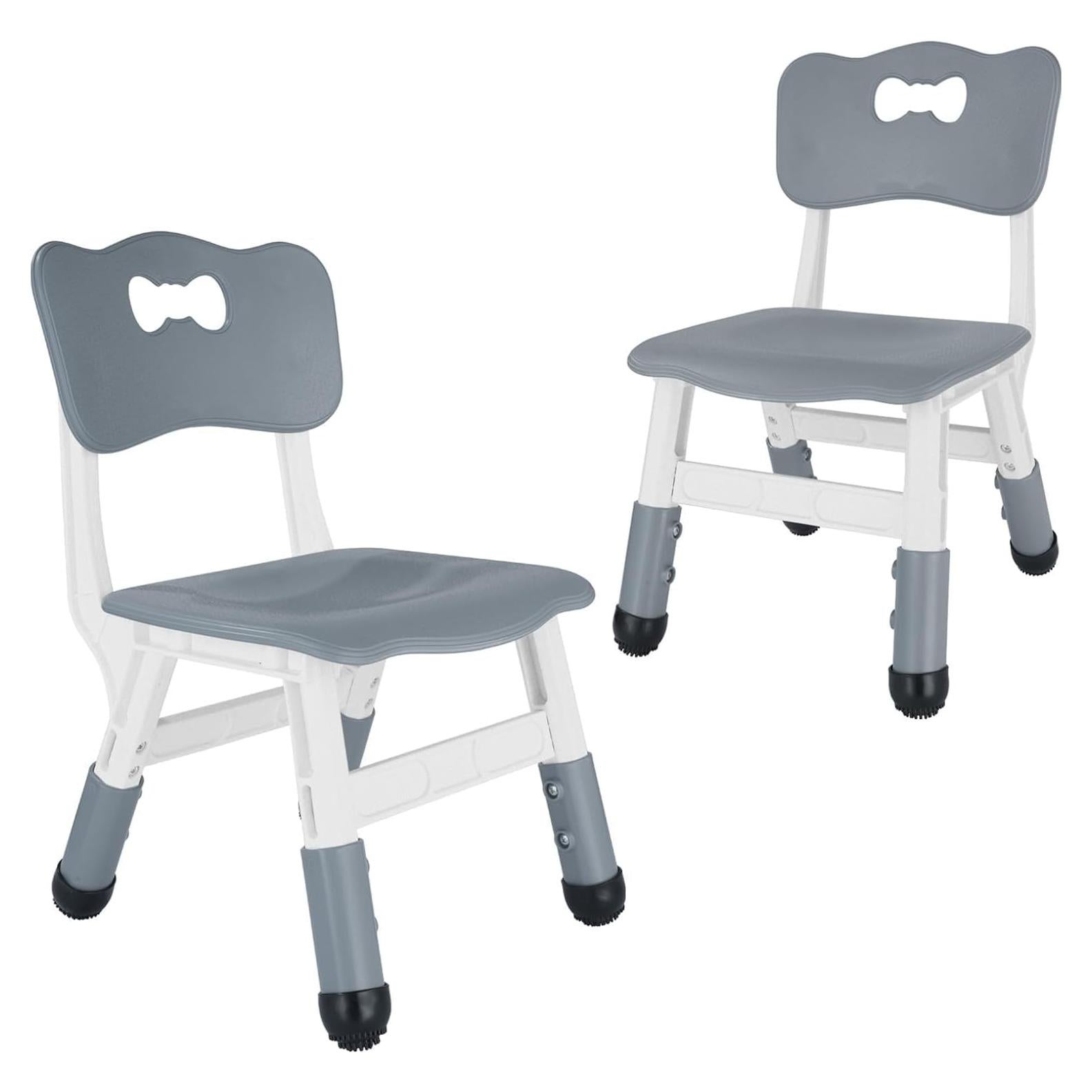 Silla Ajustable FUNLIO para Niños 2 Piezas Gris 3 Alturas
