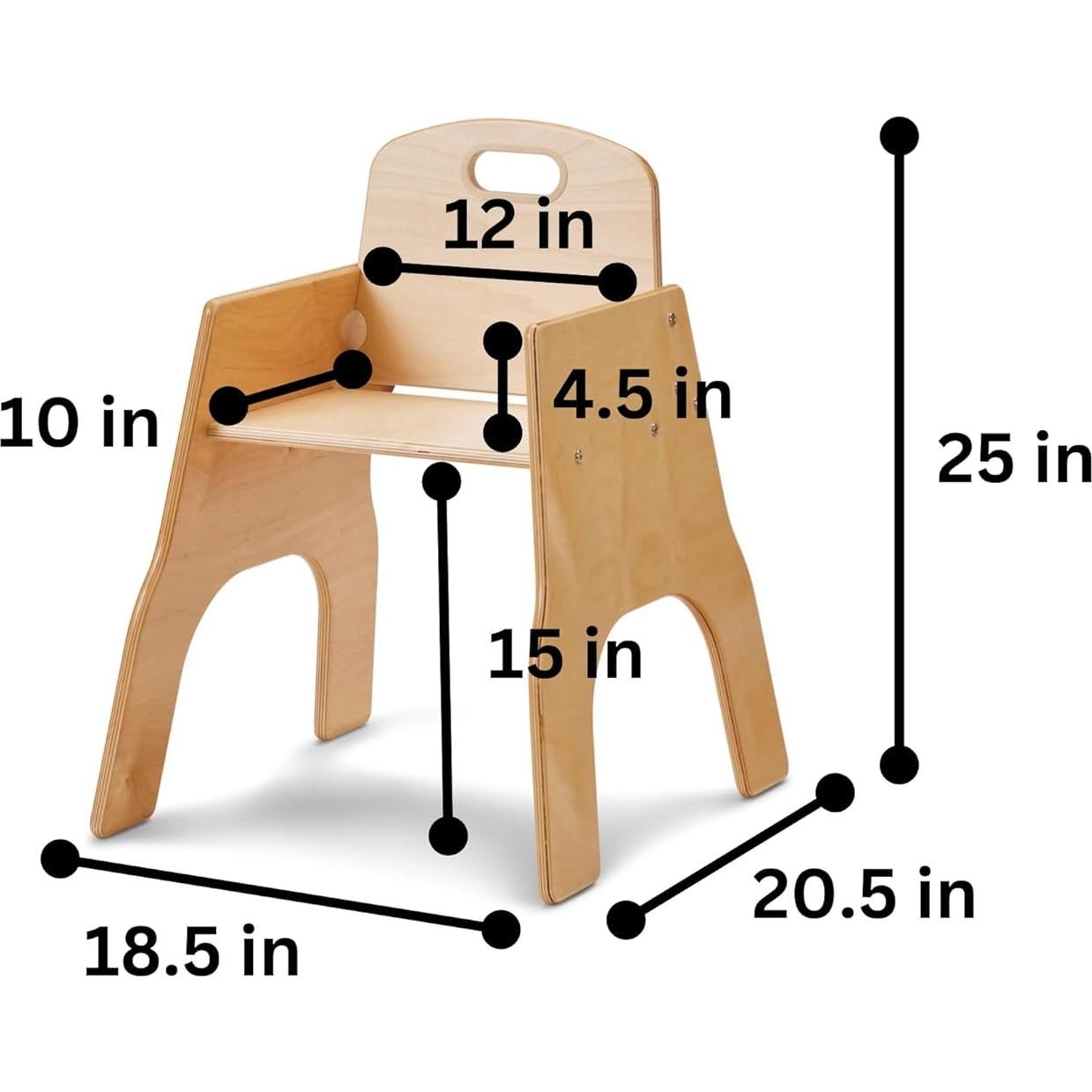 Silla apilable Jonti-Craft Chairries 6805TK 38 cm para niños